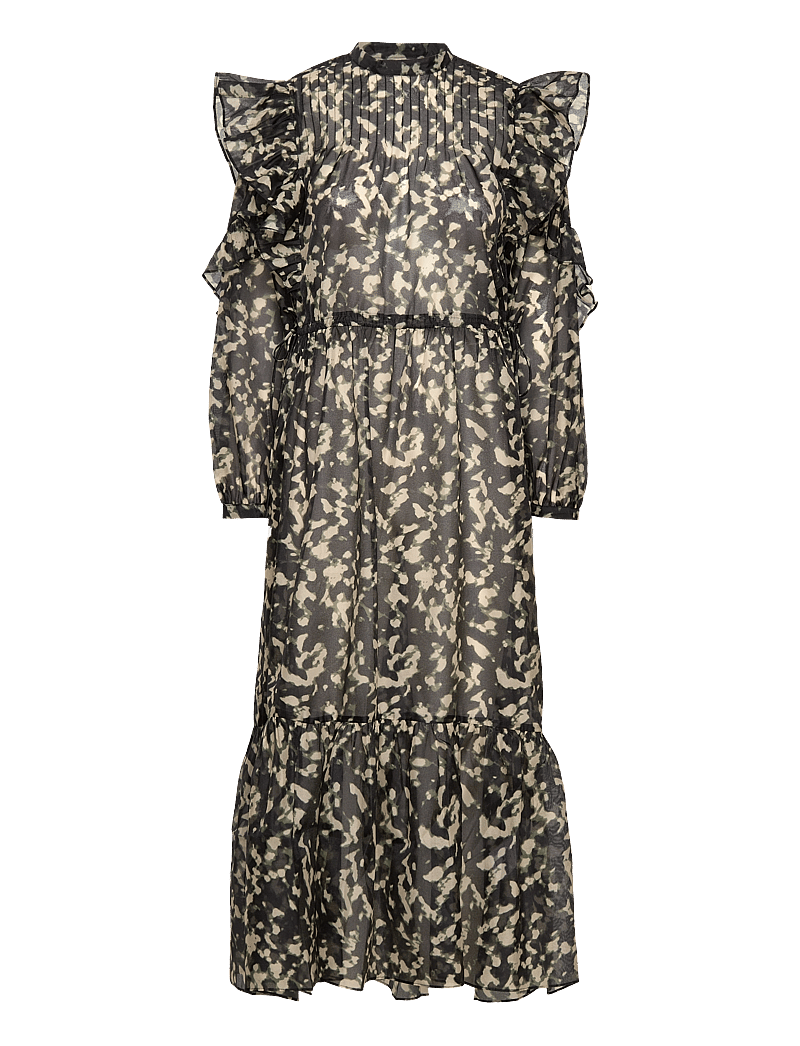2NDDAY - 2ND Finnick - Structural Opacity - robes midi - visual void green - 1