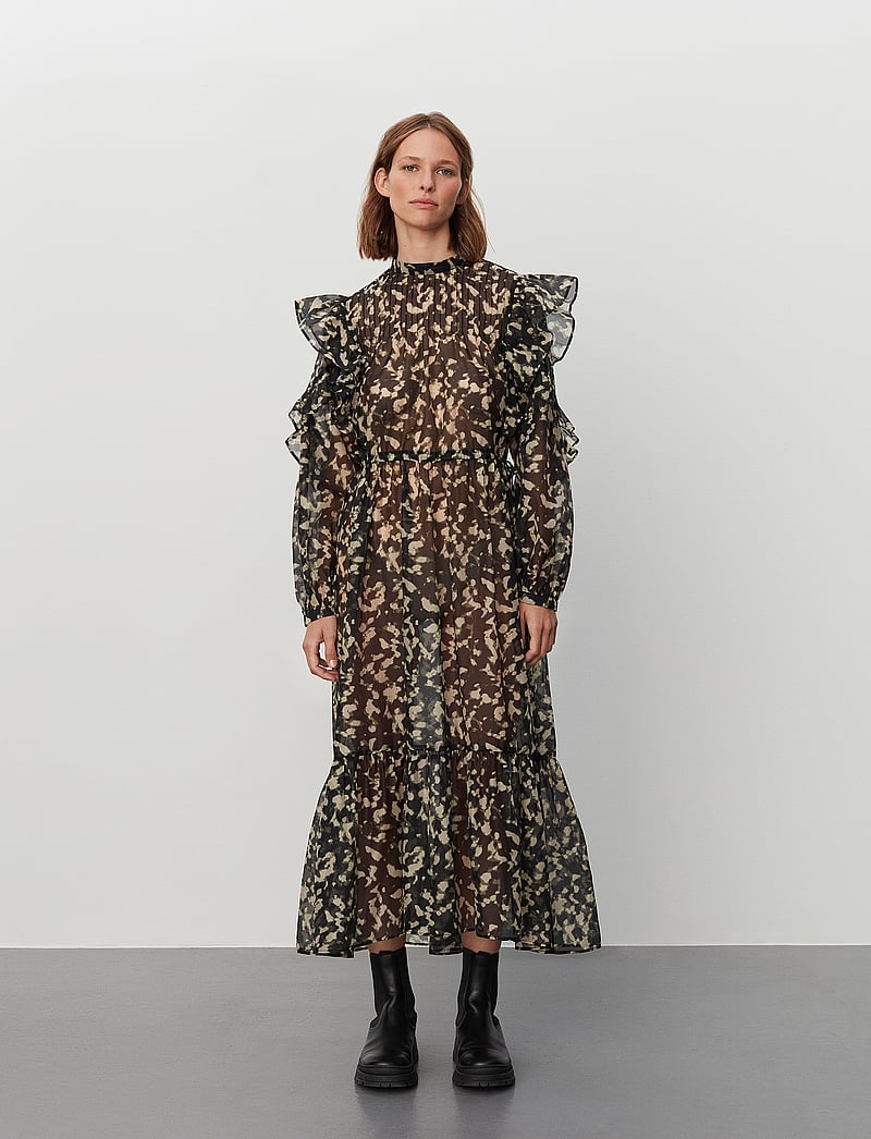 2NDDAY - 2ND Finnick - Structural Opacity - robes midi - visual void green - 0