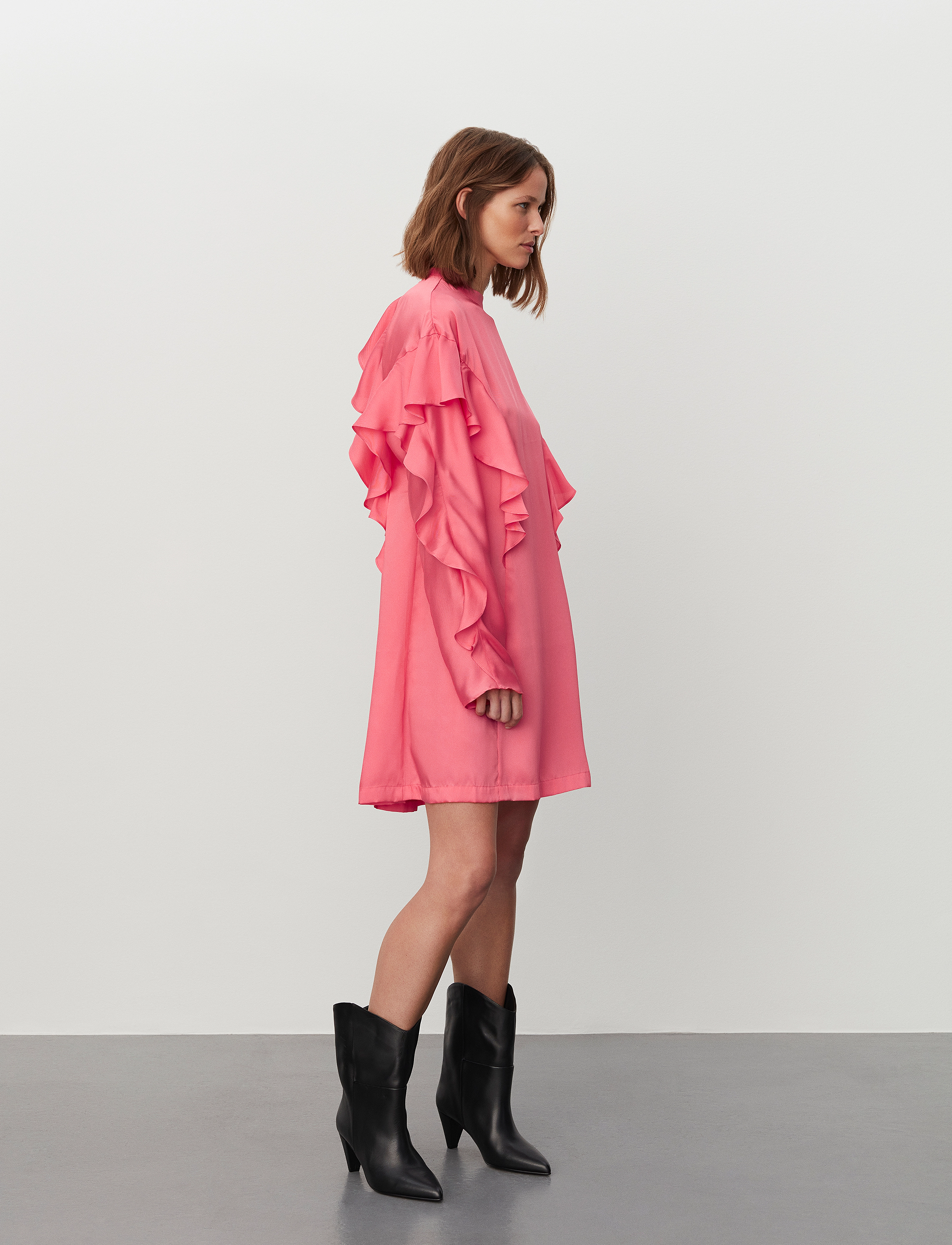 2NDDAY - 2ND Edition Dash - Drapy Twill Solid - festklänningar - sunkist coral - 3