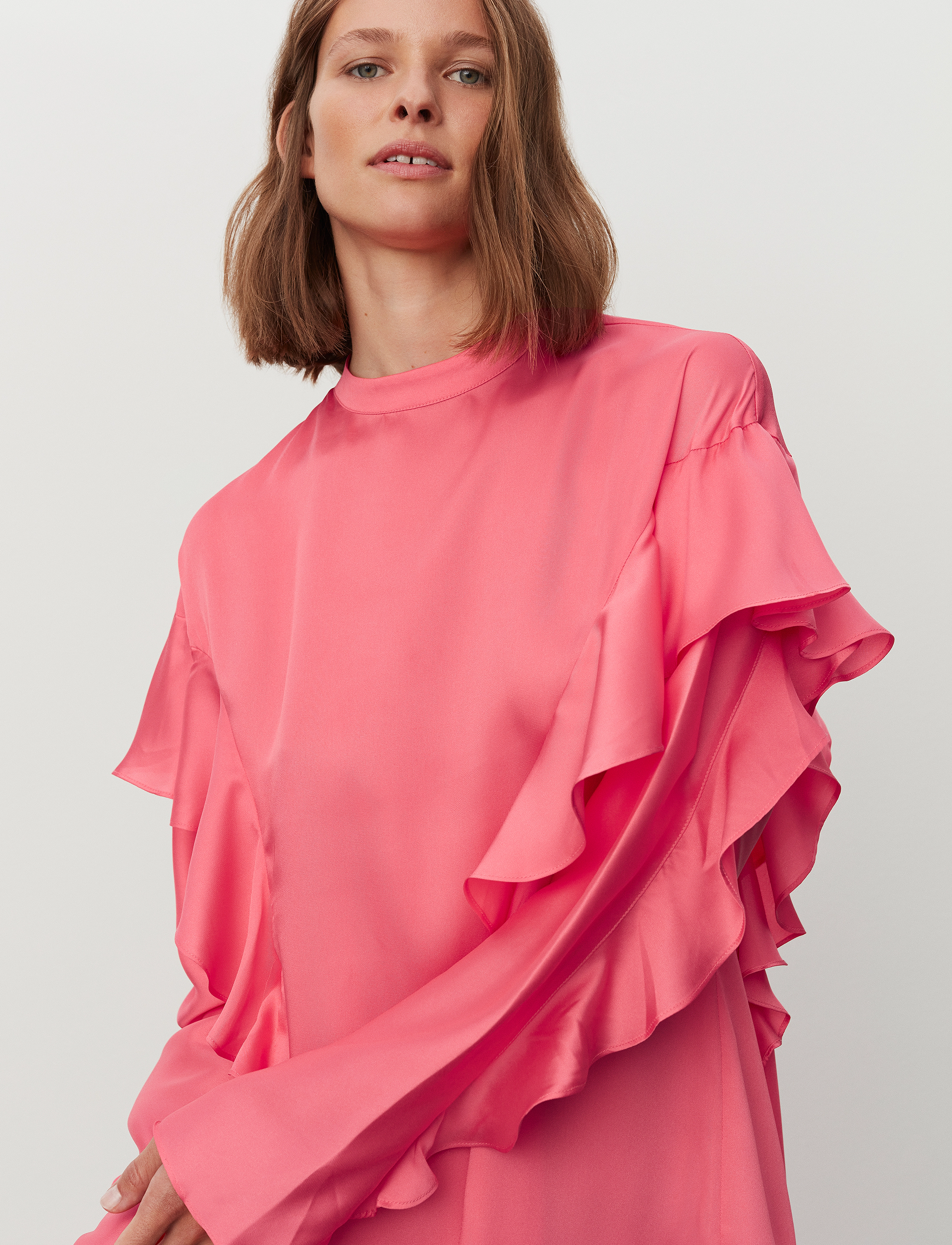 2NDDAY - 2ND Edition Dash - Drapy Twill Solid - festklänningar - sunkist coral - 5