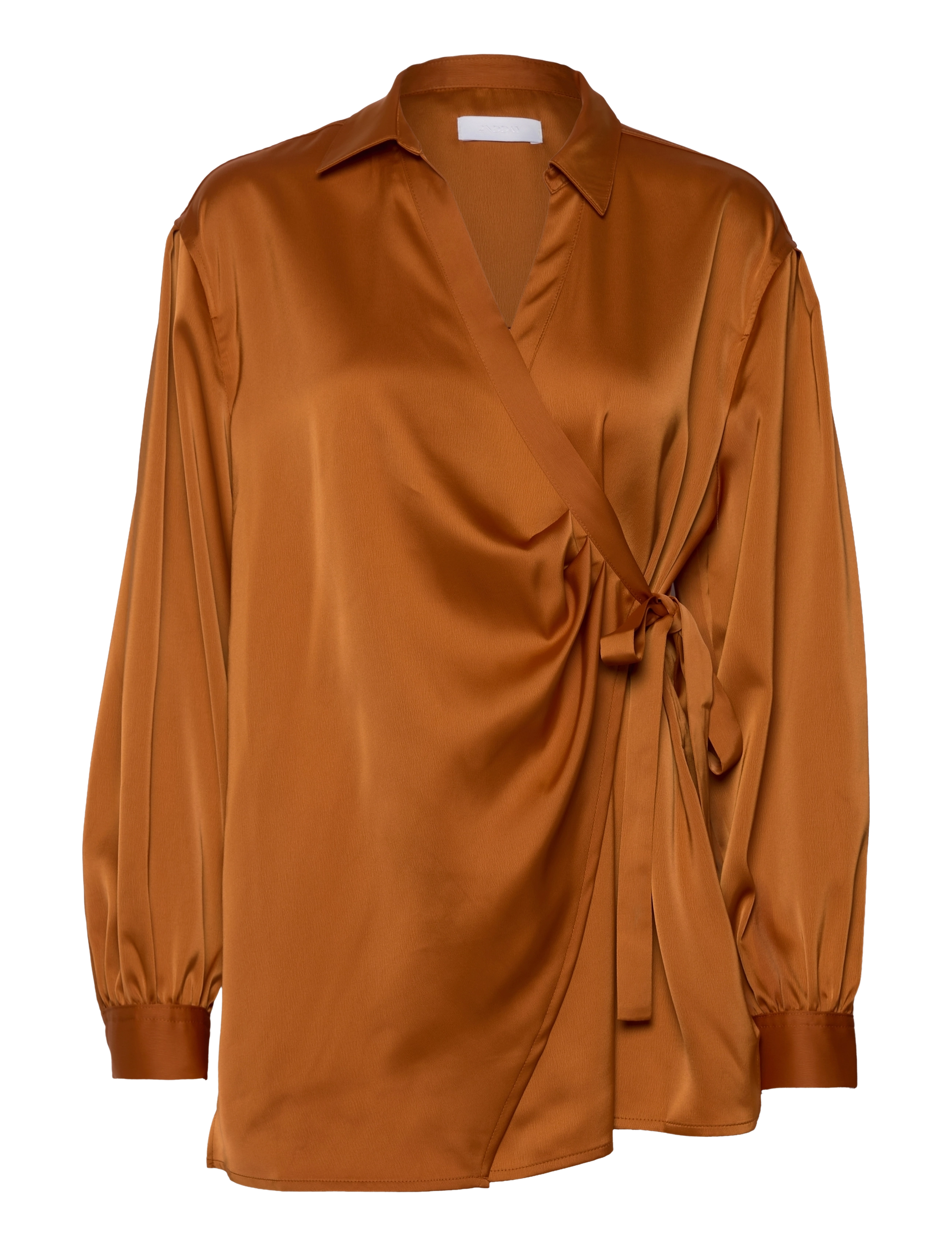 2ND Darsha - Satin Waves - LEATHER BROWN