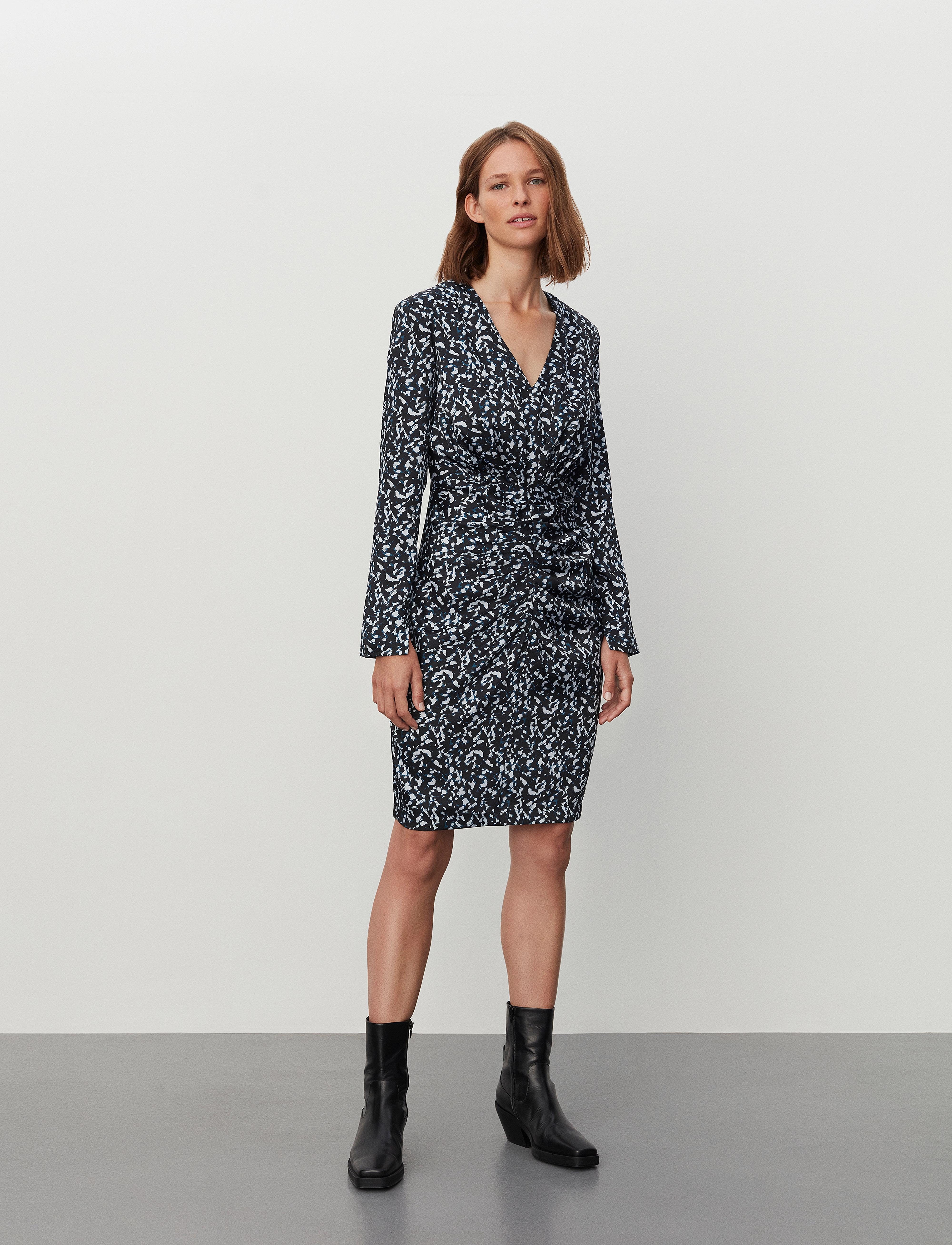 2NDDAY 2Nd Chella Drapy Twill Print, 36, Dresses, Mehrfarbig/gemustert - Short Dress, Frauen