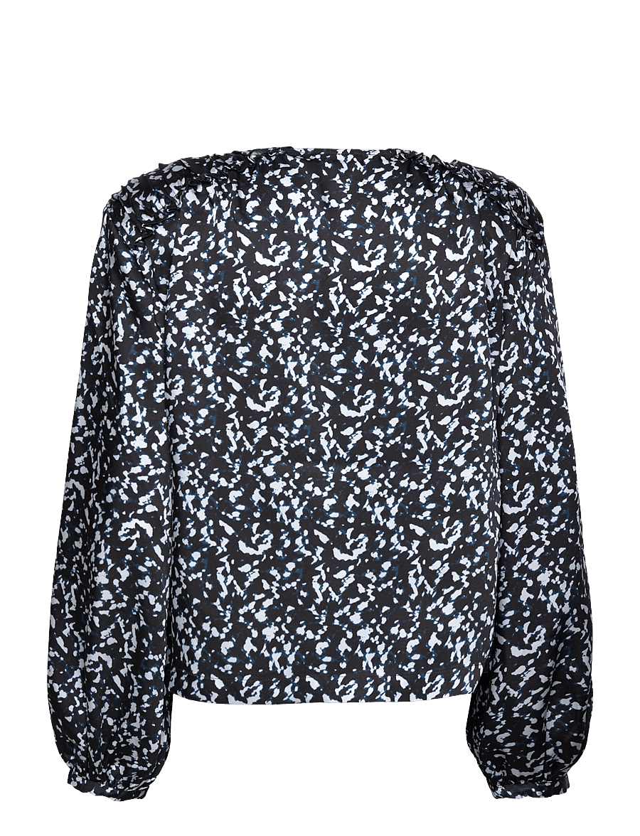 2NDDAY - 2ND Chaya - Drapy Twill Print - langärmelige blusen - petit void blue - 2