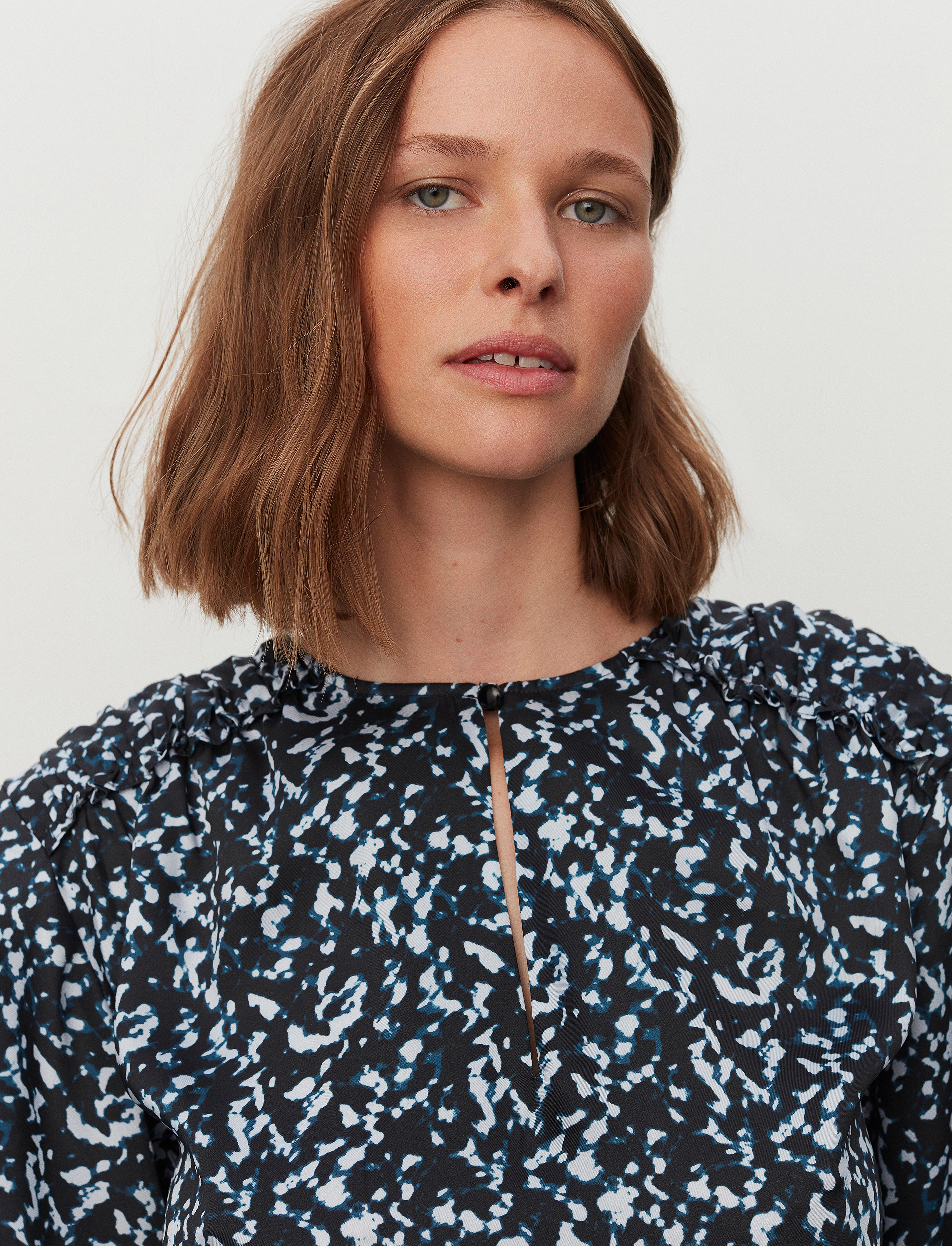 2NDDAY - 2ND Chaya - Drapy Twill Print - langærmede bluser - petit void blue - 5