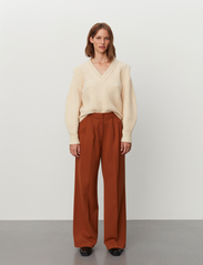 2NDDAY - 2ND Mille - Daily Sleek - bukser med brede ben - leather brown - 2