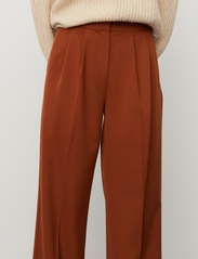 2NDDAY - 2ND Mille - Daily Sleek - bukser med brede ben - leather brown - 6