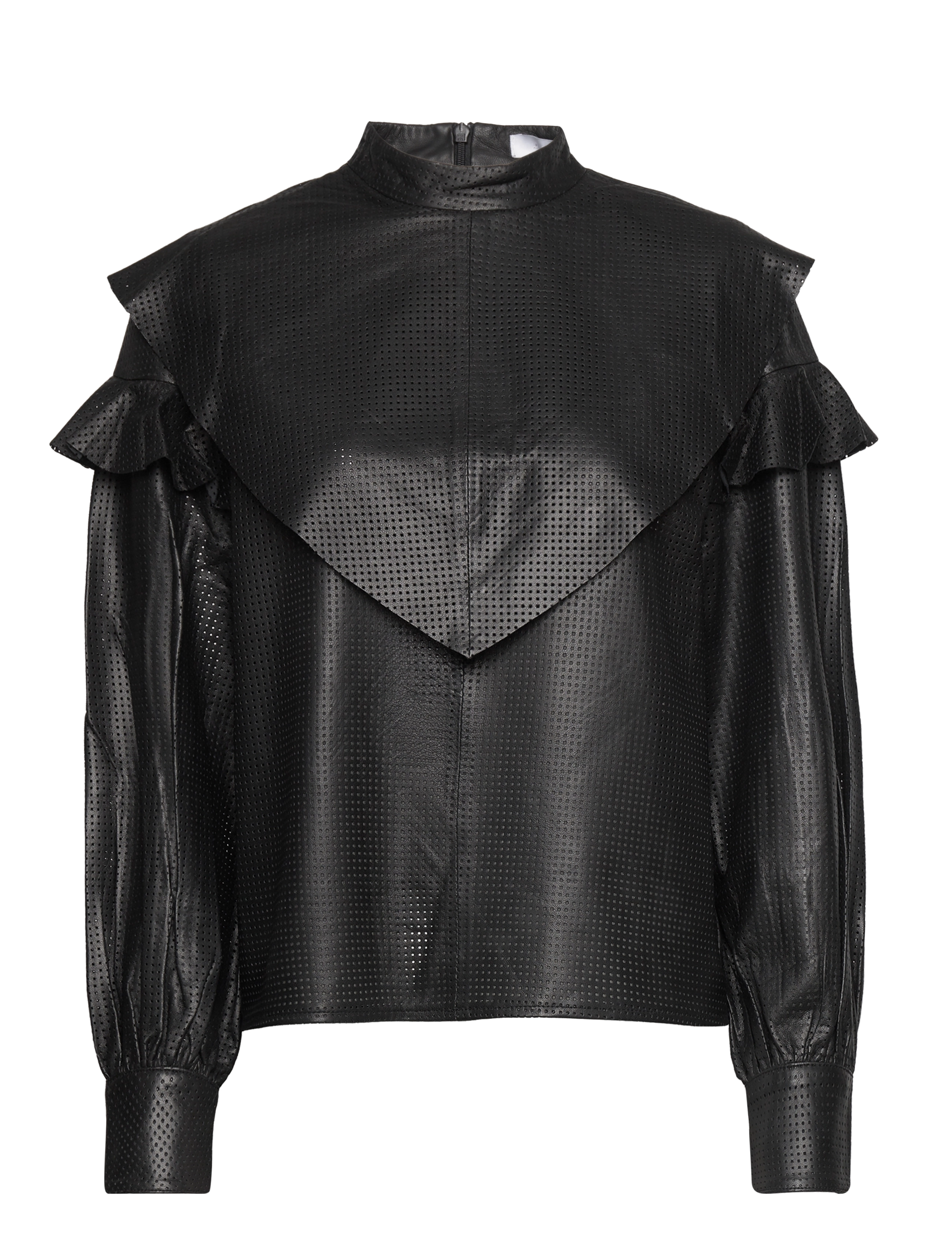 2NDDAY - 2ND Vela - Perforated Leather - meteorite (black) - 0