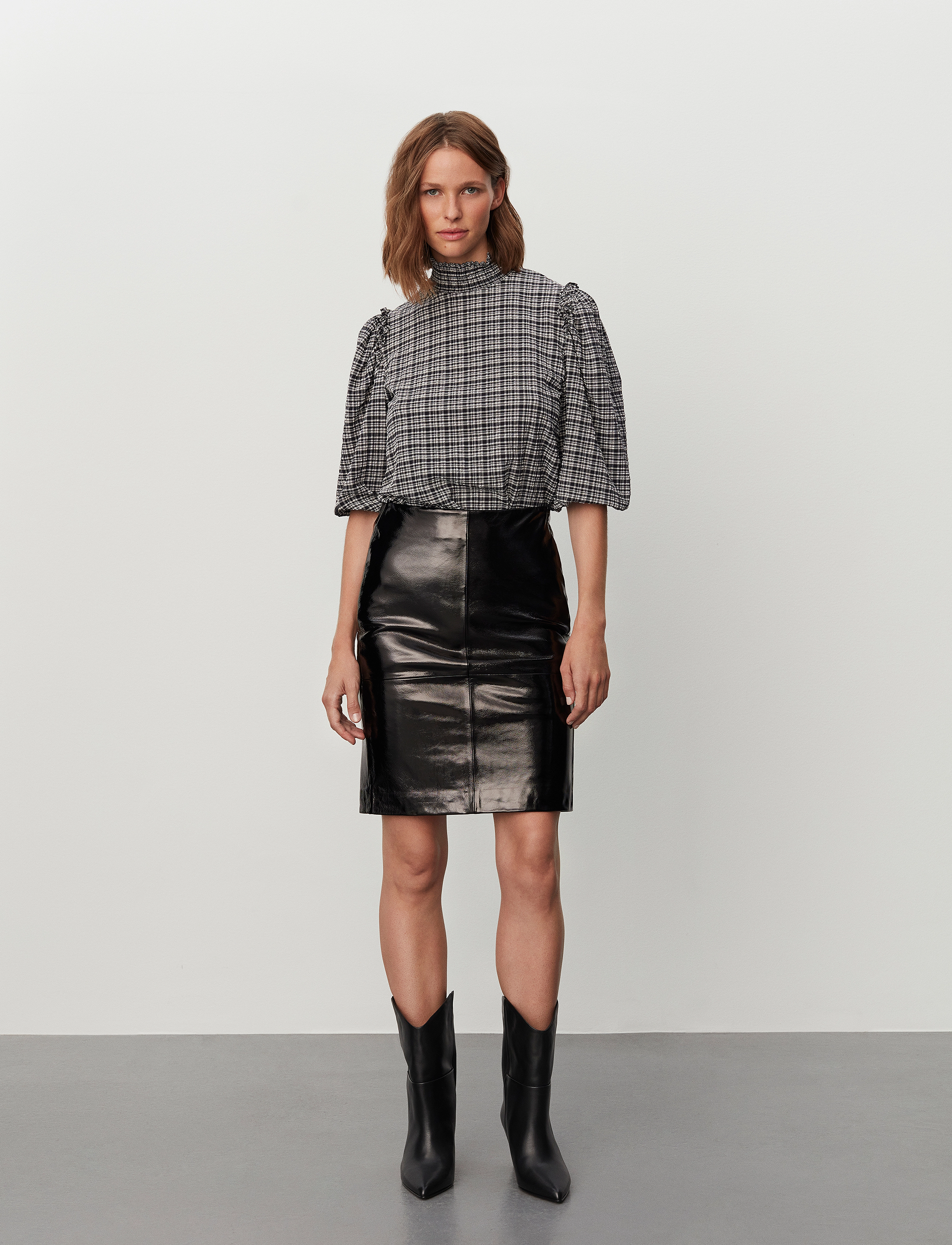 2NDDAY - 2ND Edition Cecilia - Patent Leathe - meteorite (black) - 2