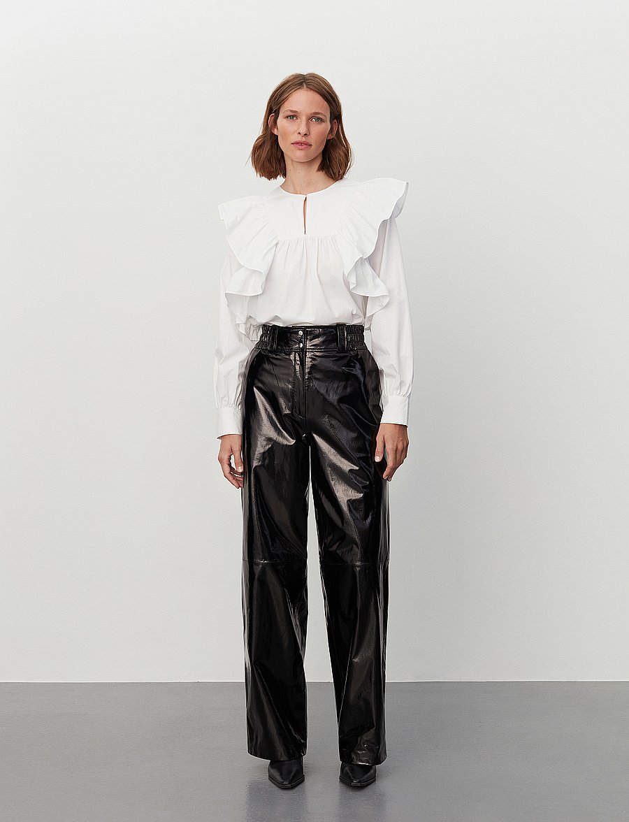 2NDDAY - 2ND Edition Cedar - Soft Patent Lea - lederhosen - meteorite (black) - 0