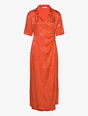 2NDDAY - 2ND Morla - Soft Jacquard - robes chemises - mandarin red - 1