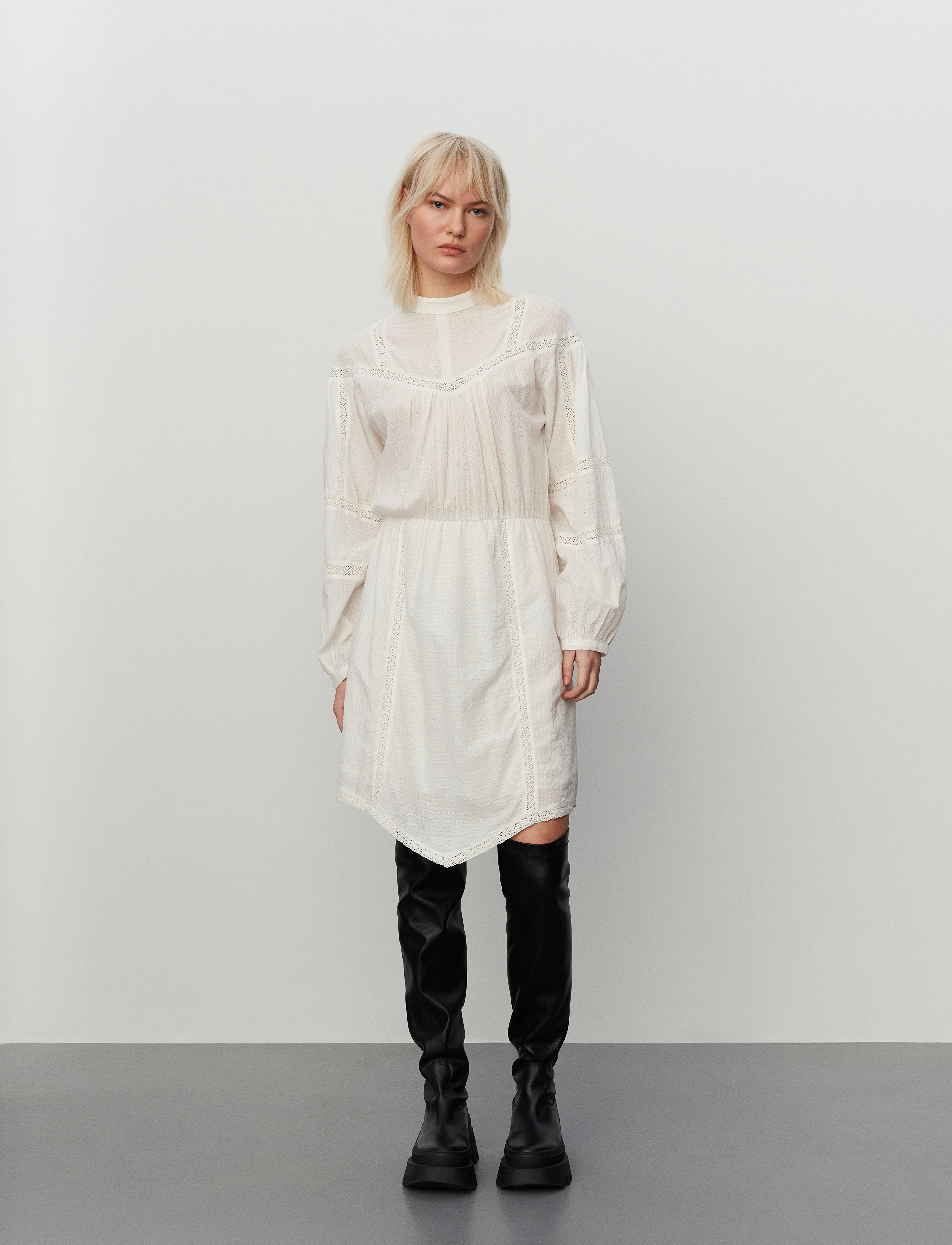 2NDDAY 2Nd Melisandra - Cotton Romance, 38, Cream, Kjoler > Knælange Og Midi, Dame
