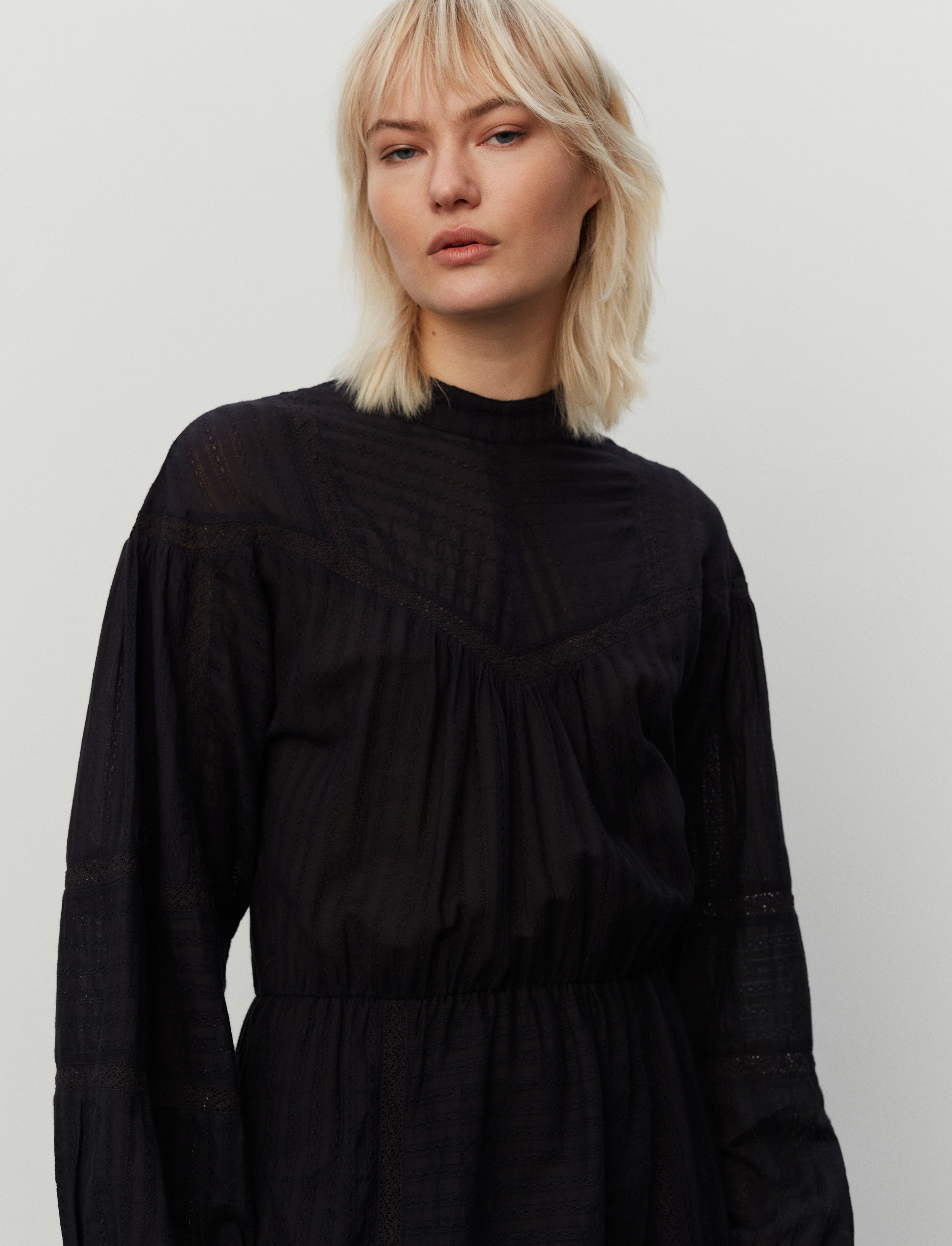 2NDDAY - 2ND Melisandra - Cotton Romance - korte kjoler - meteorite (black) - 5