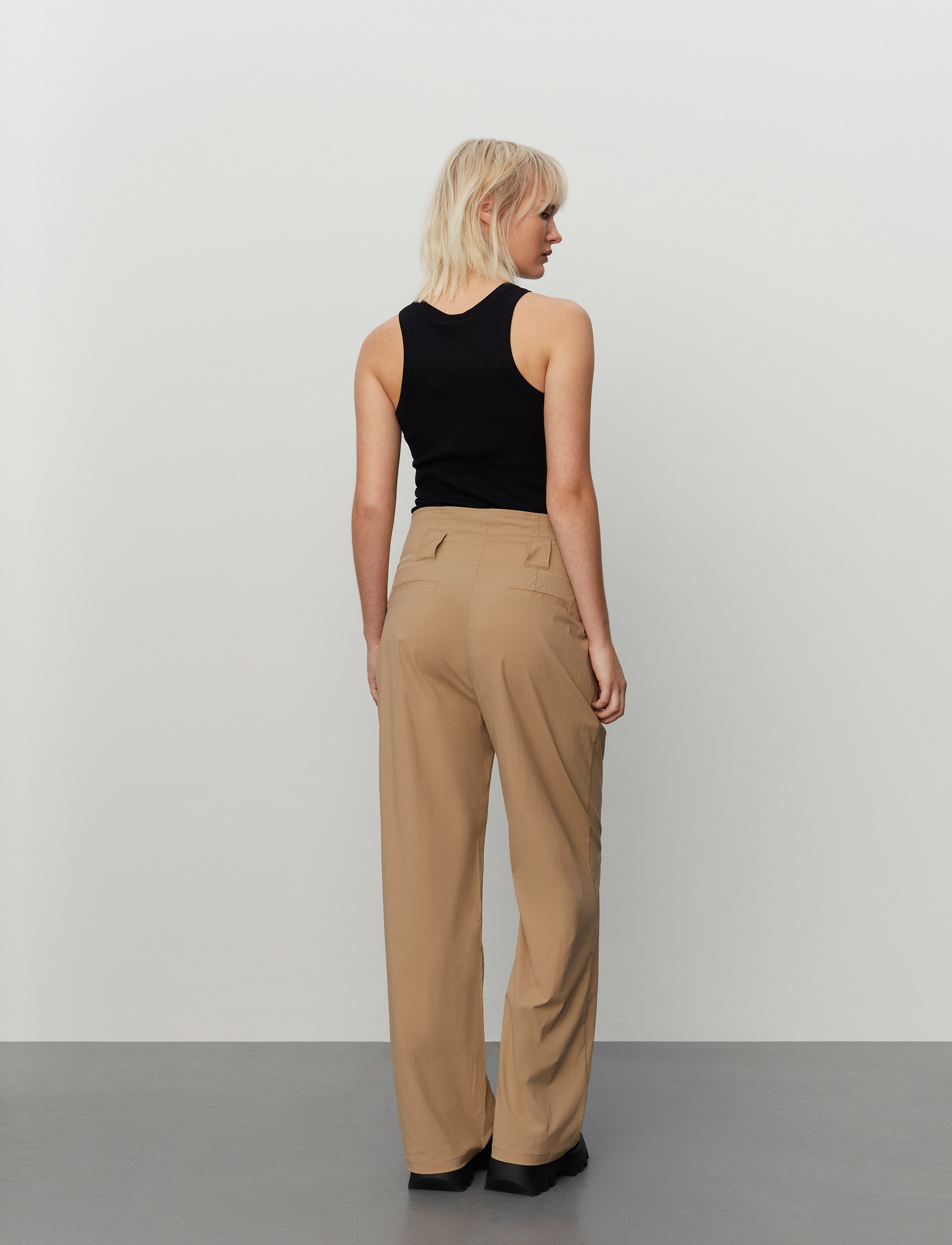 2NDDAY - 2ND Foley - Active Crinkle - straight leg trousers - cornstalk - 5