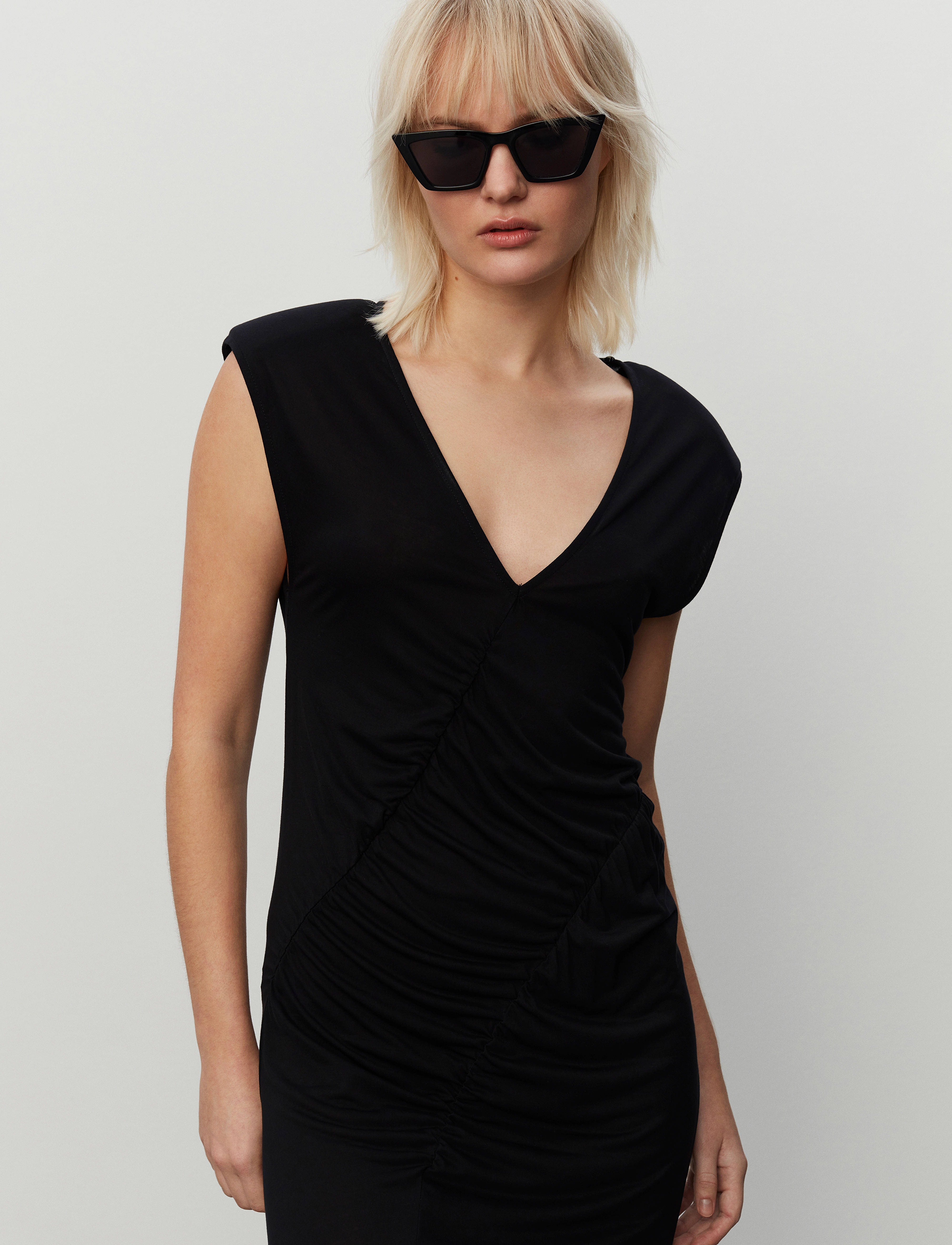 2NDDAY - 2ND Minna TT - Tencel Jersey - maxikjoler - meteorite (black) - 5