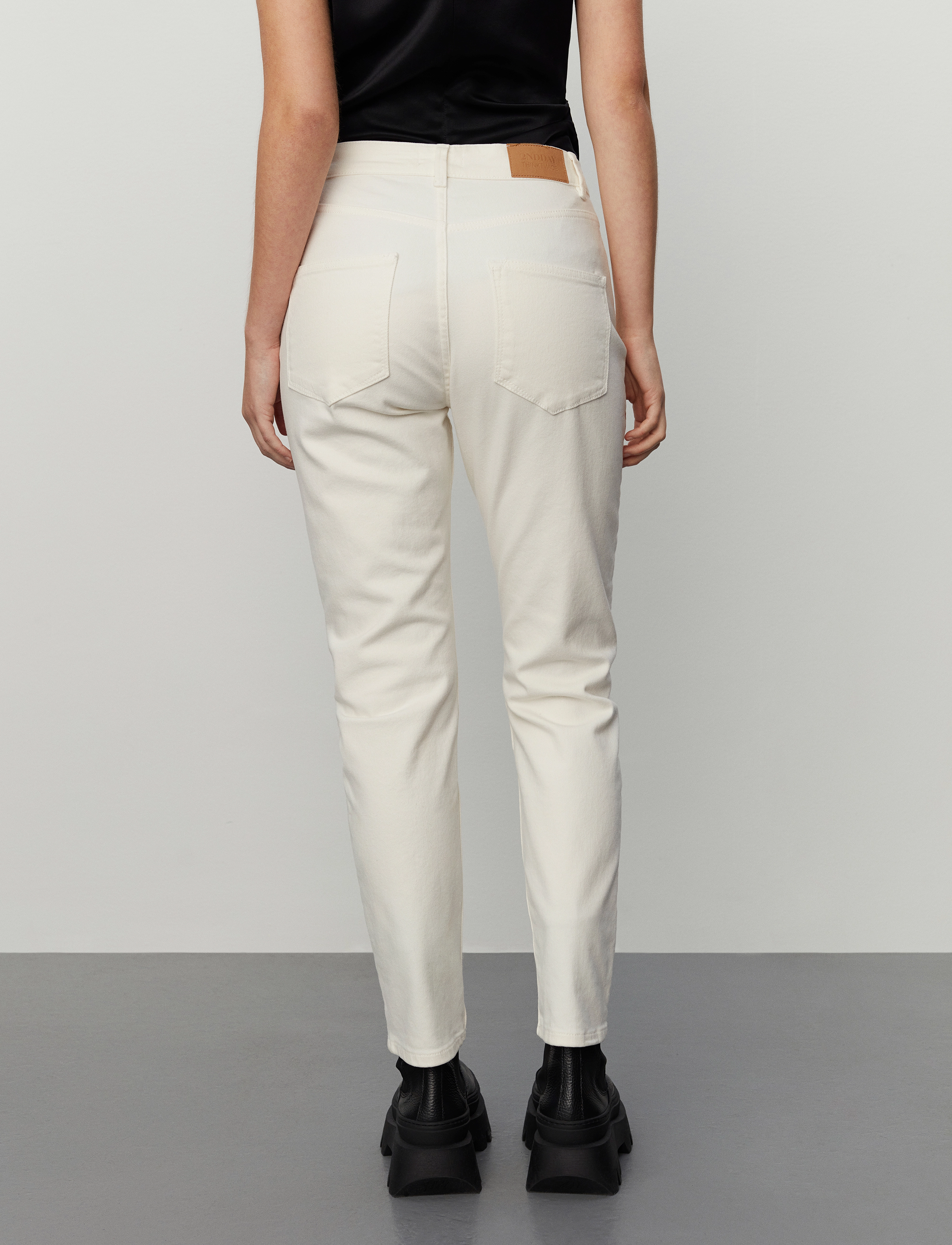 2NDDAY - 2ND Raylee TT - Denim Feel - slim jeans - white denim - 4
