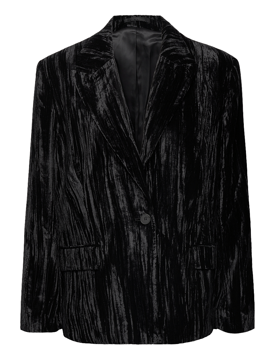 2NDDAY - 2ND Janet - Crinkled Velvet - meteorite (black) - 0