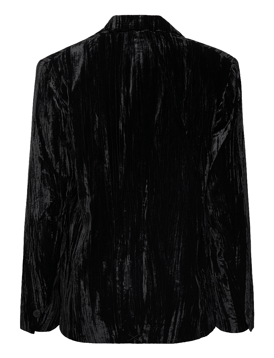 2NDDAY - 2ND Janet - Crinkled Velvet - meteorite (black) - 1
