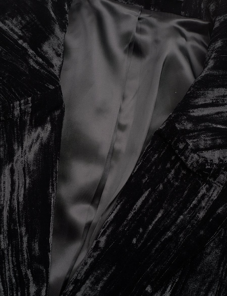 2NDDAY - 2ND Janet - Crinkled Velvet - meteorite (black) - 2