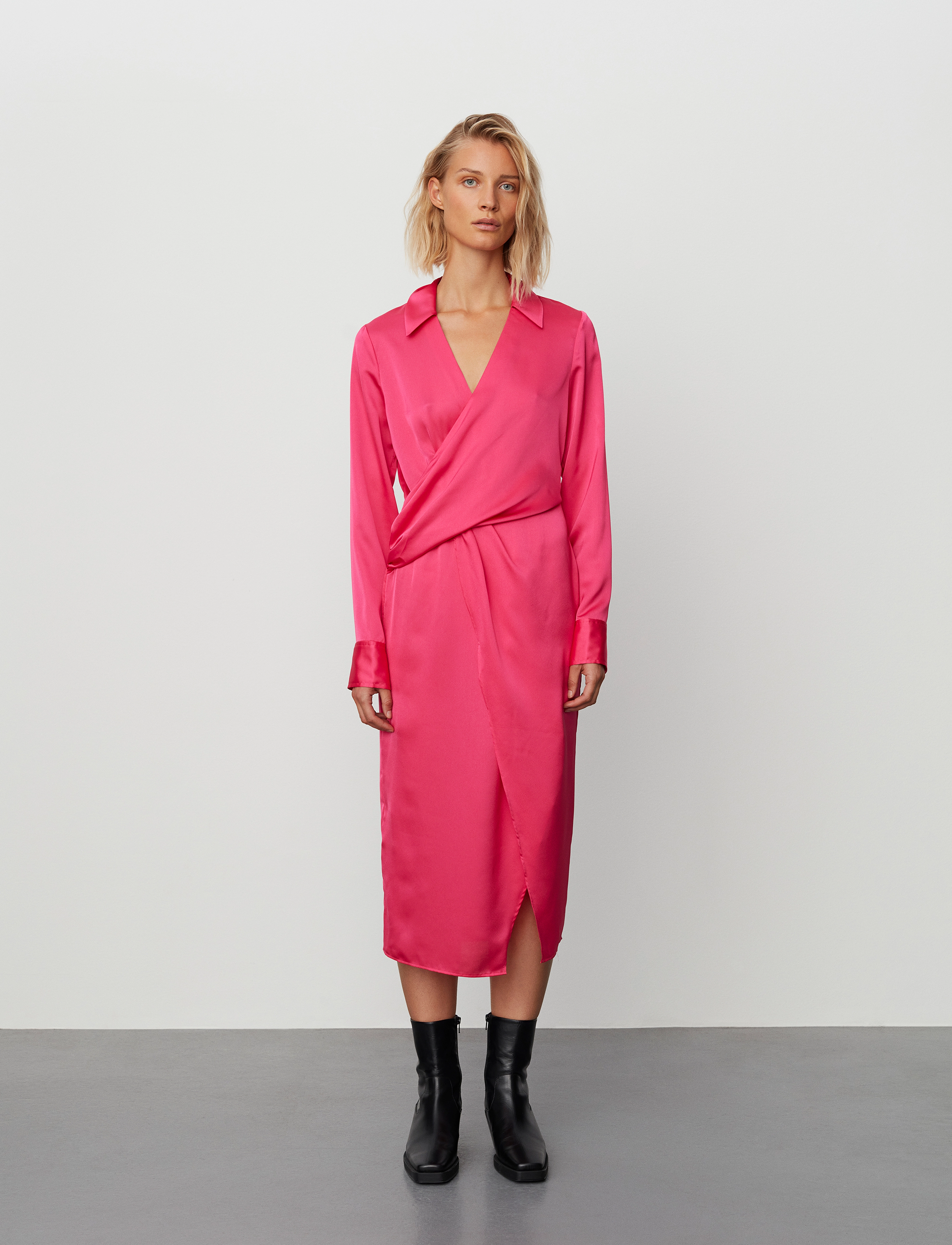 2NDDAY 2ND Luciena TT - Brushed Satin - Kjoler - FUCHSIA PURPLE / pink/rose