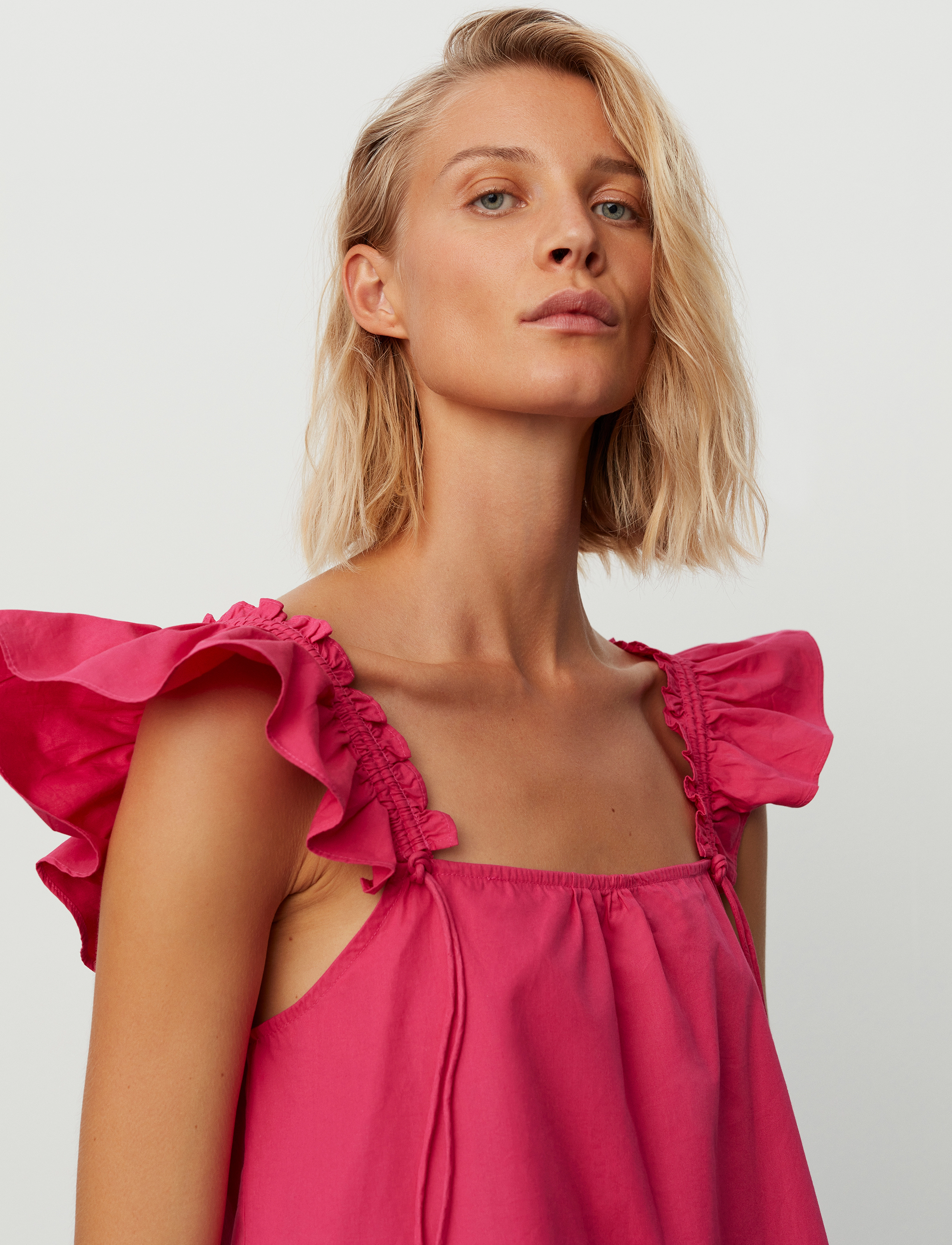 2NDDAY - 2ND Cerise TT - Crispy Poplin - t-shirts - fuchsia purple - 4
