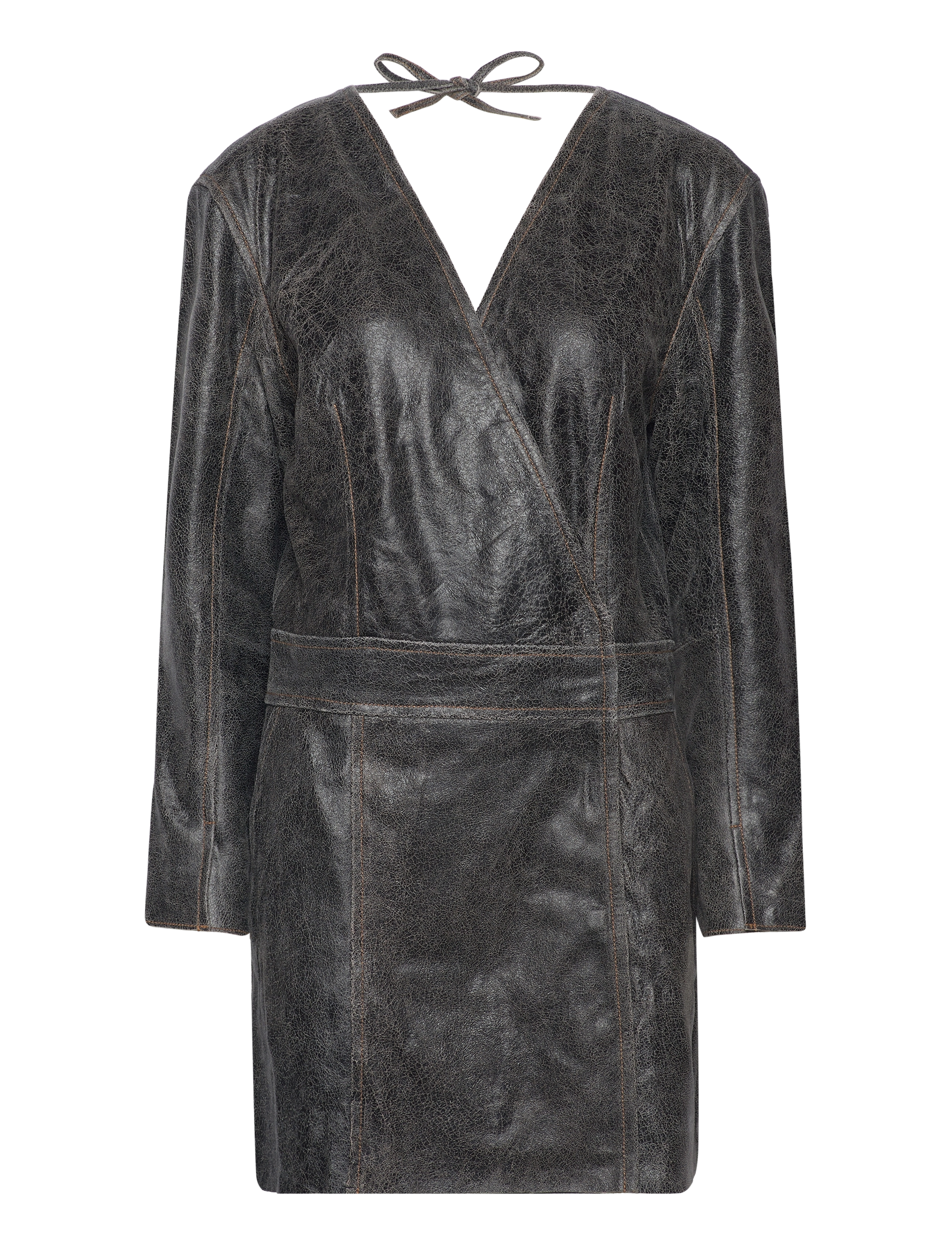 2NDDAY 2Nd Clement - Leder Crush Schwarz - 34 - Damen
