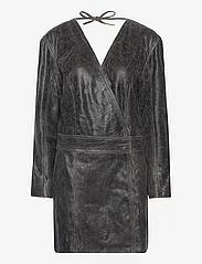 2NDDAY - 2ND Clement - Leather Crush - vakarėlių drabužiai išparduotuvių kainomis - meteorite (black) - 0