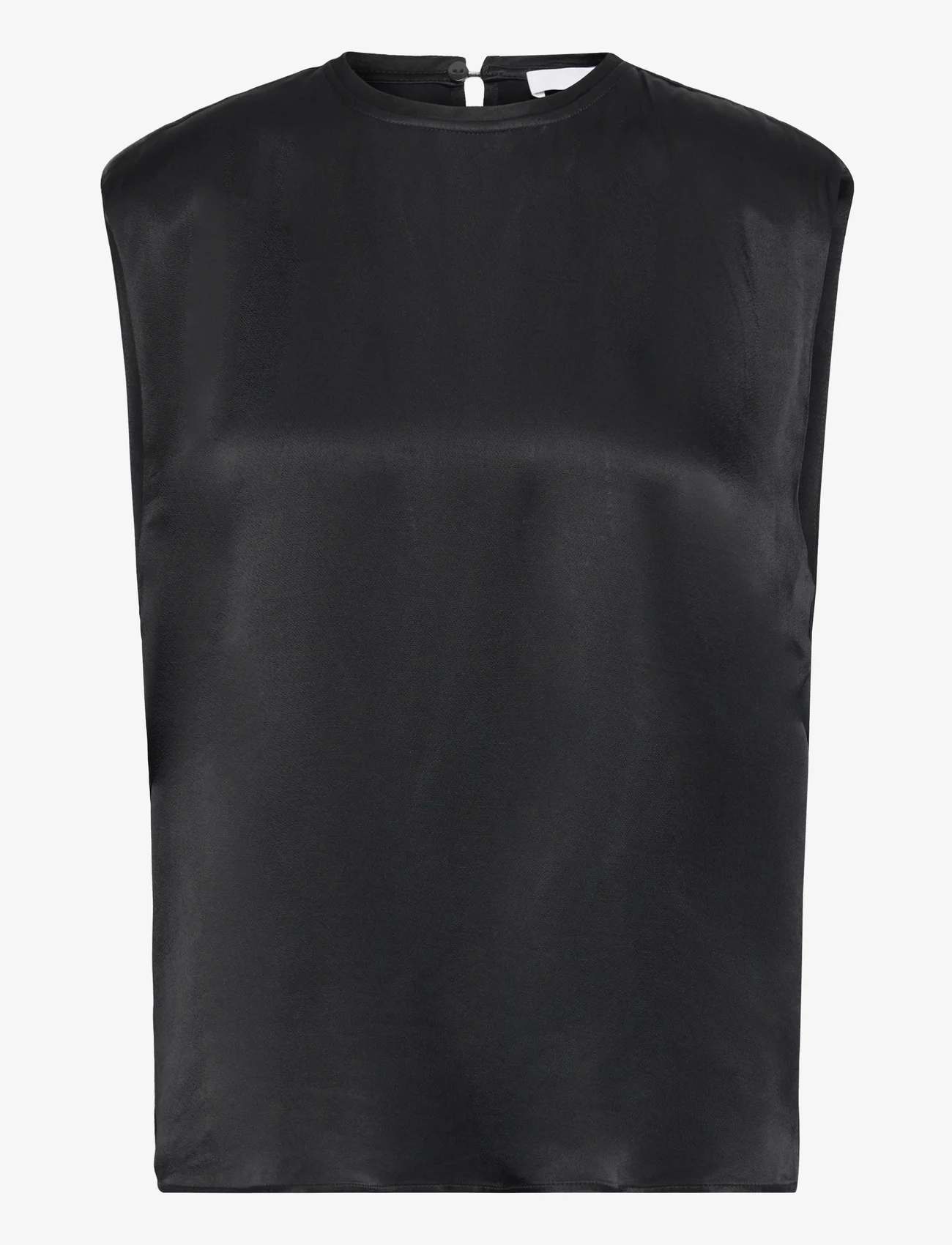 2NDDAY - 2ND Cornish TT - Satin Ease - blouses zonder mouwen - meteorite (black) - 0