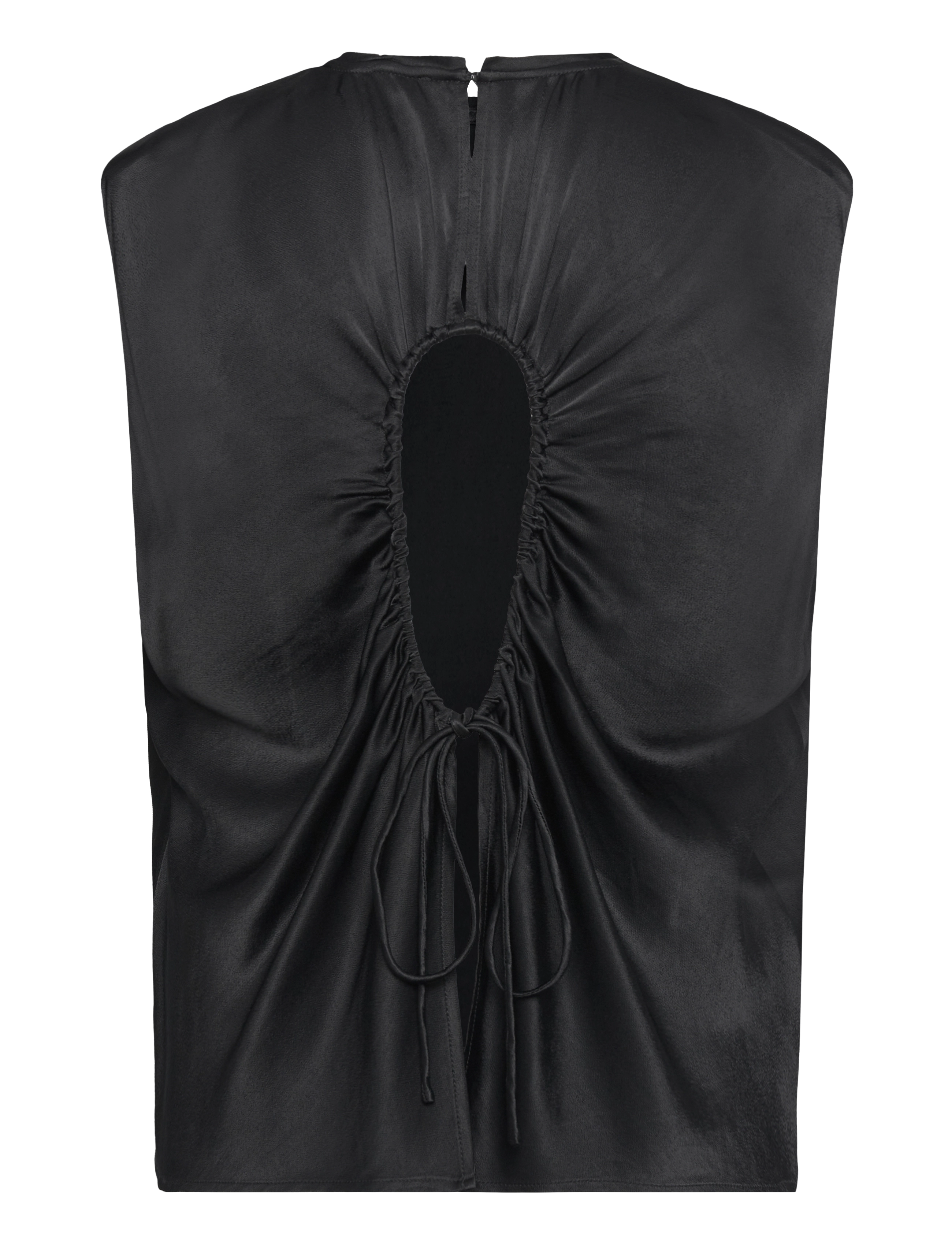 2NDDAY - 2ND Cornish TT - Satin Ease - varrukateta pluusid - meteorite (black) - 1