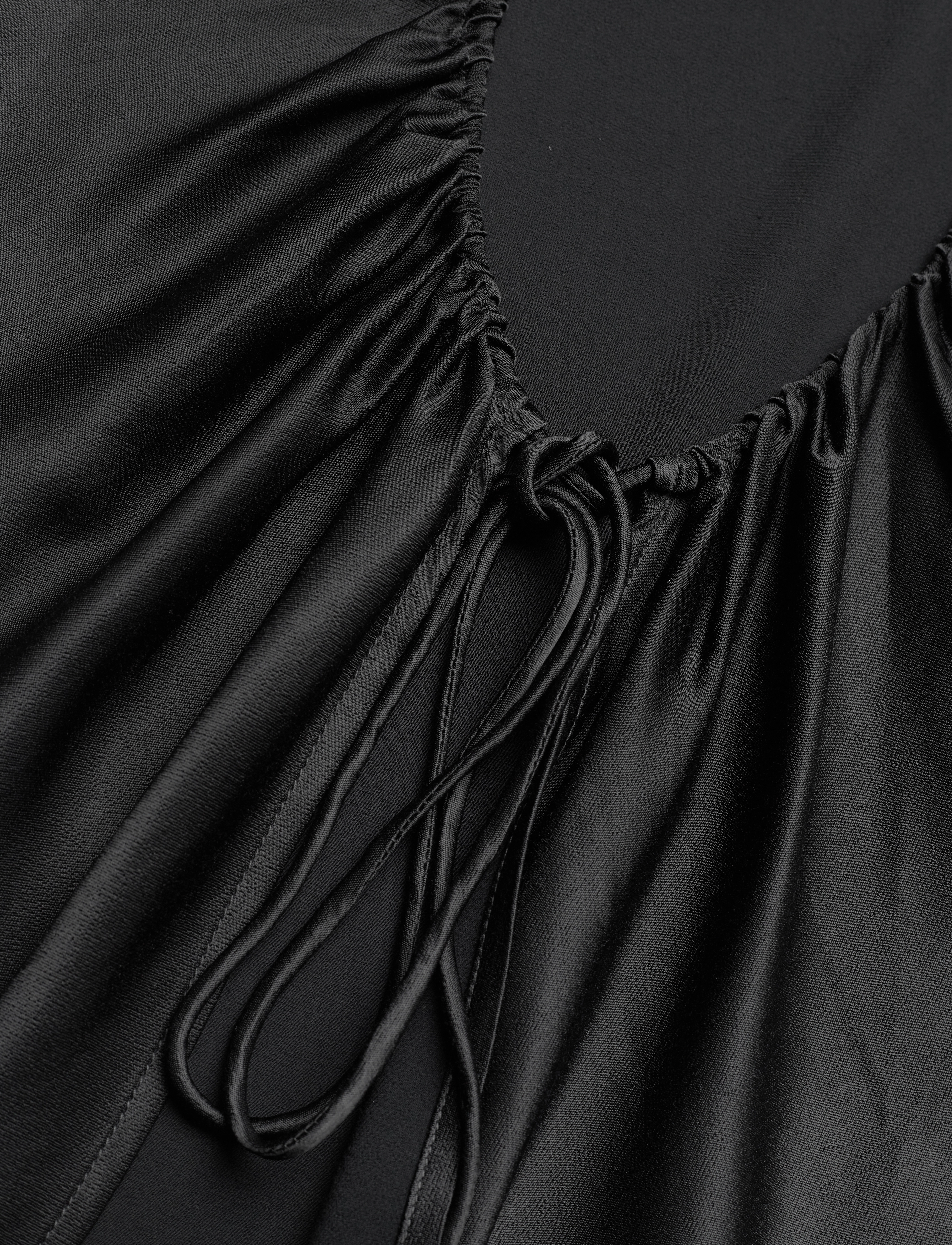 2NDDAY - 2ND Cornish TT - Satin Ease - varrukateta pluusid - meteorite (black) - 3