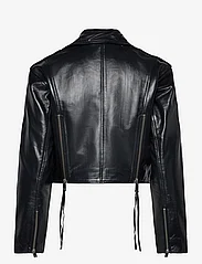 2NDDAY - 2ND Torino - Leather Shine - spring jackets - meteorite (black) - 1
