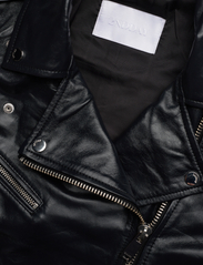 2NDDAY - 2ND Torino - Leather Shine - spring jackets - meteorite (black) - 3
