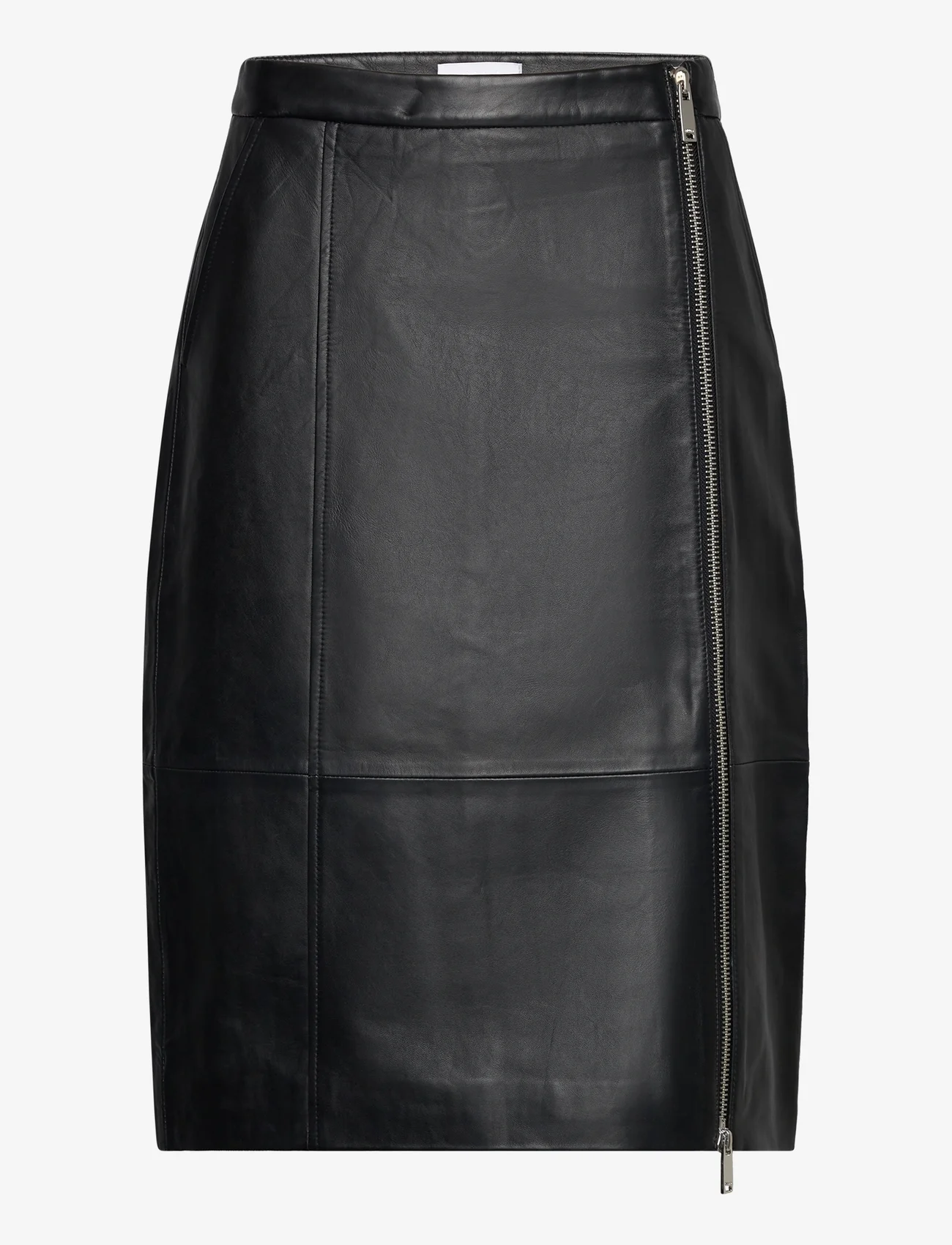 2NDDAY - 2ND Eilish - Leather Appeal - nederdele i læder - meteorite (black) - 0