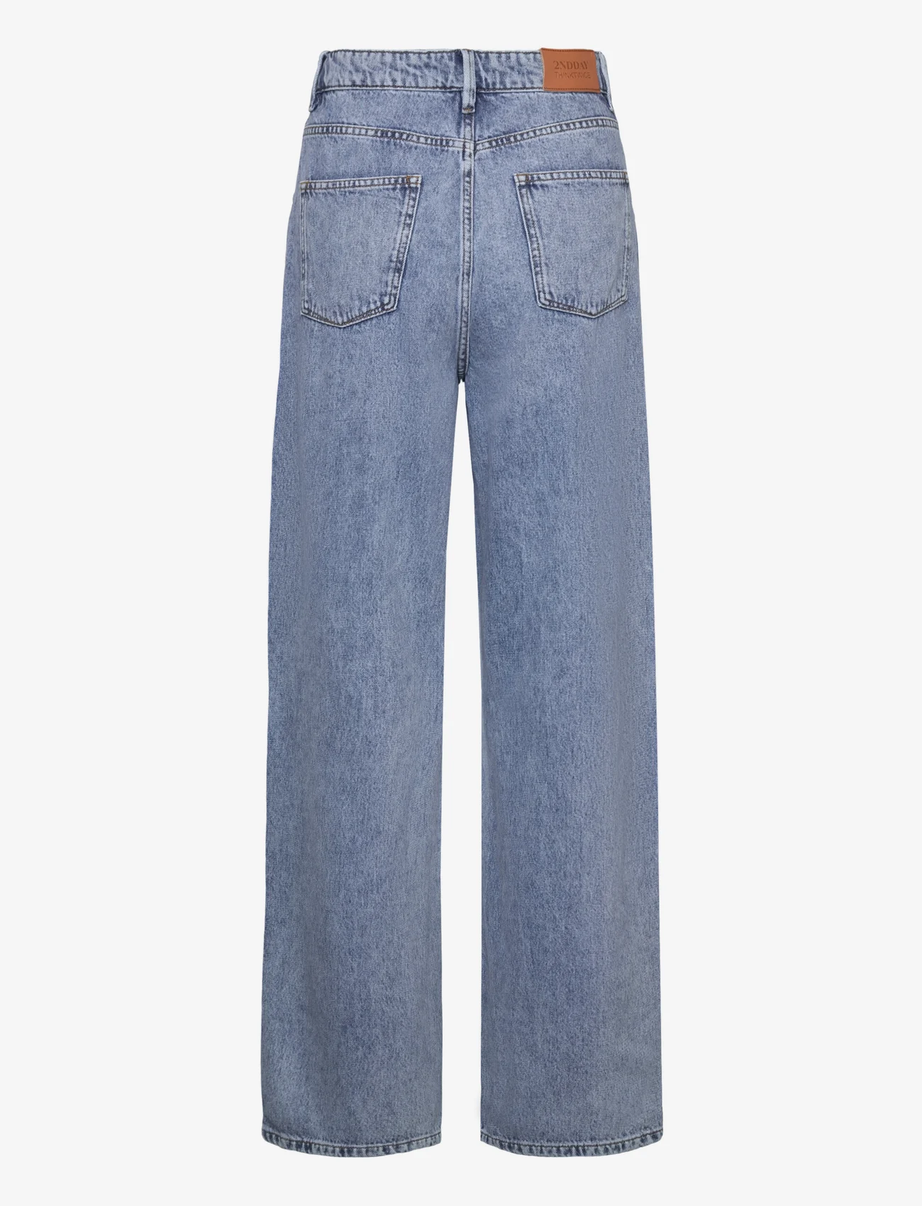 2NDDAY - 2ND Fennec TT - Ocean Blue Denim - jeans met wijde pijpen - light blue - 1