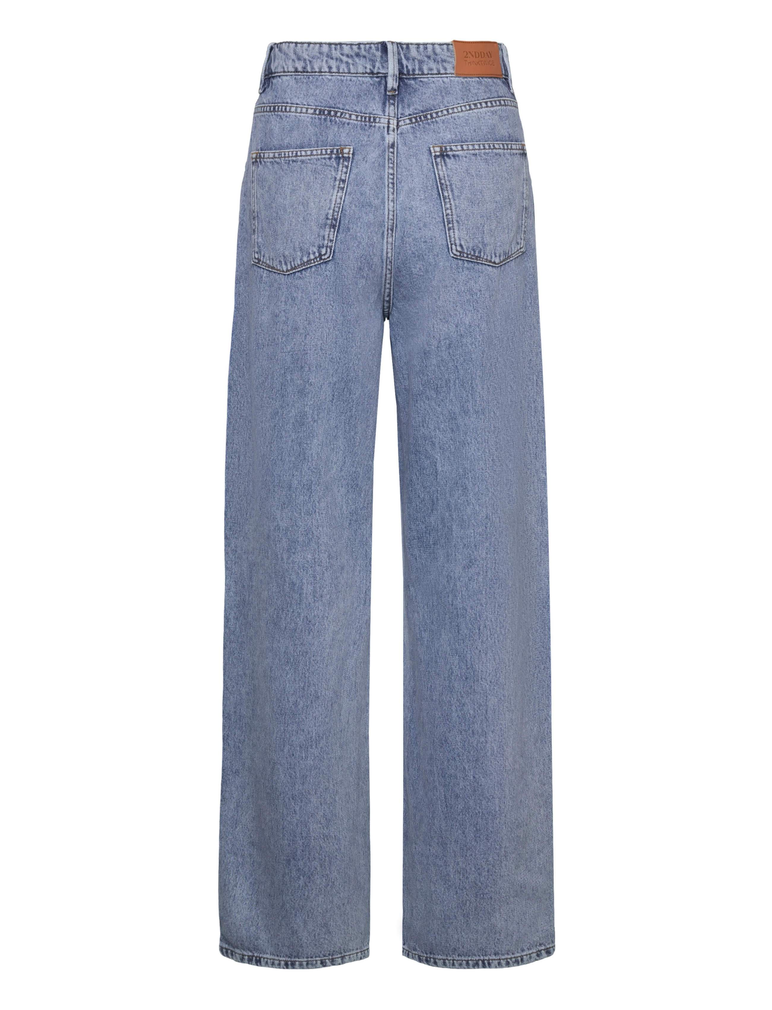 2NDDAY - 2ND Fennec TT - Ocean Blue Denim - brede jeans - light blue - 1