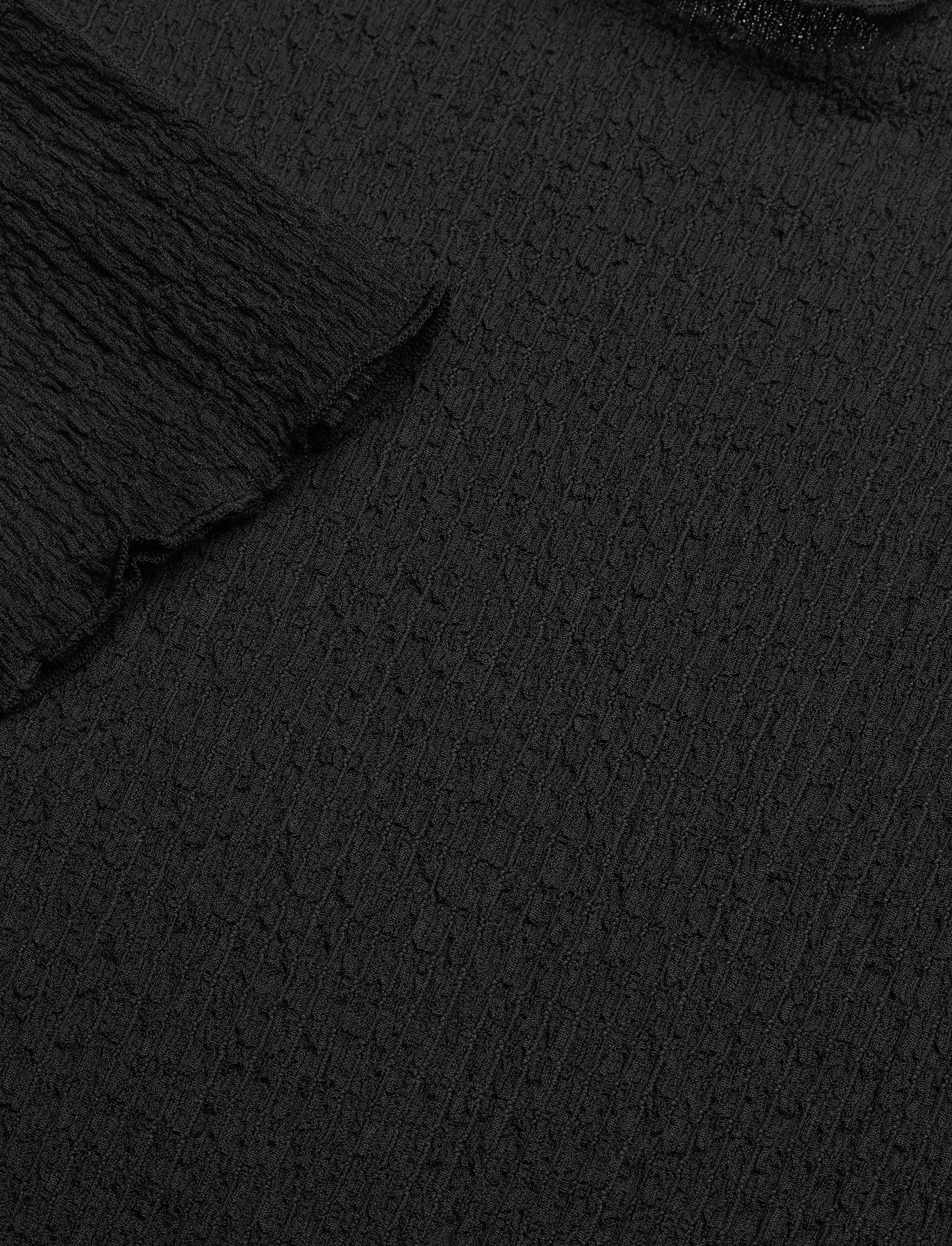 2NDDAY - 2ND Wynna - Crinkle Affair - langærmede toppe - meteorite (black) - 2