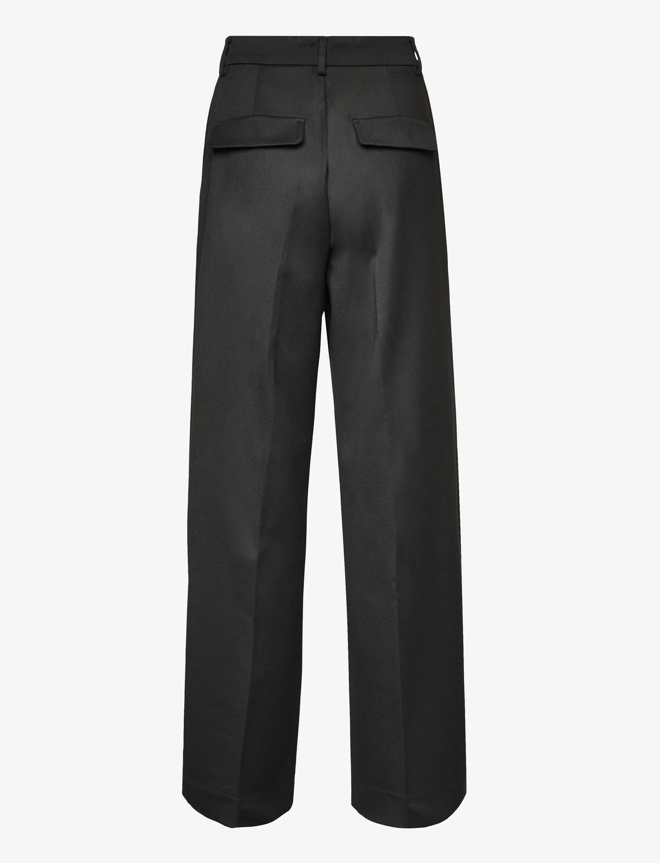 2NDDAY - 2ND Almeida - Daily Satin Touch - tailored trousers - meteorite (black) - 1