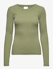 2NDDAY - 2ND Pale TT - Daily Cotton Rib - long-sleeved tops - olivine - 0