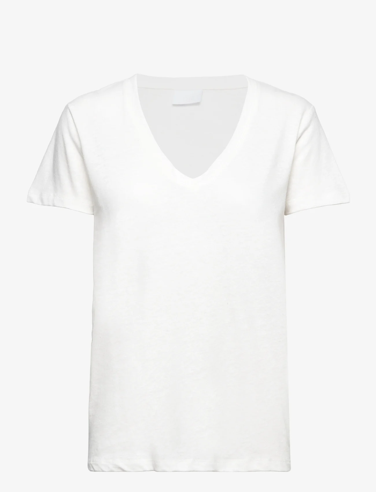 2NDDAY - 2ND Beverly - Essential Linen Jersey - t-skjorter - bright white - 0