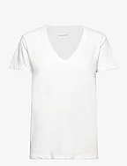 2ND Beverly - Essential Linen Jersey - BRIGHT WHITE