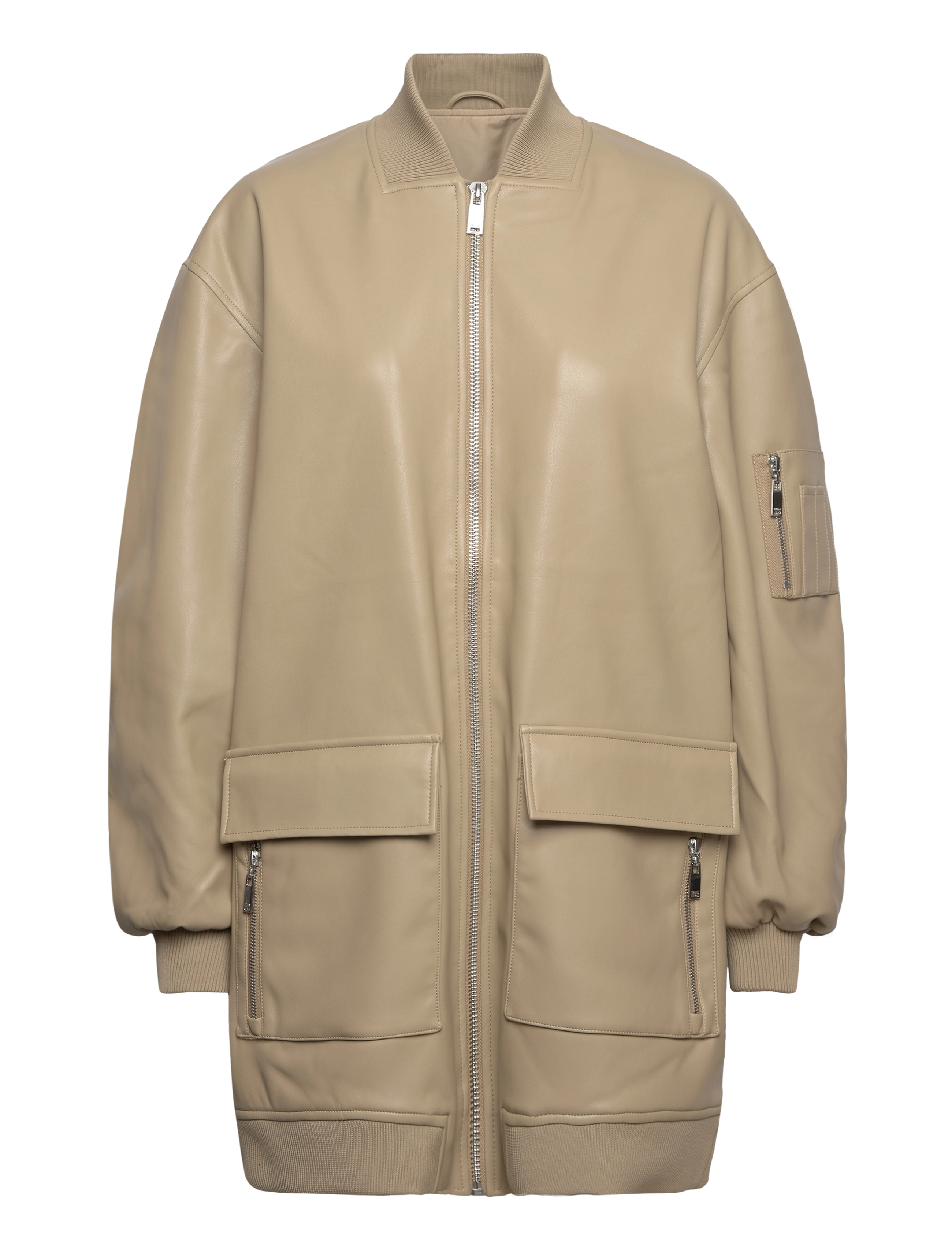 2NDDAY 2Nd Edition Guy Tt Soft Pu Lamb, 38, Jackets, Beige - Leather, Frauen