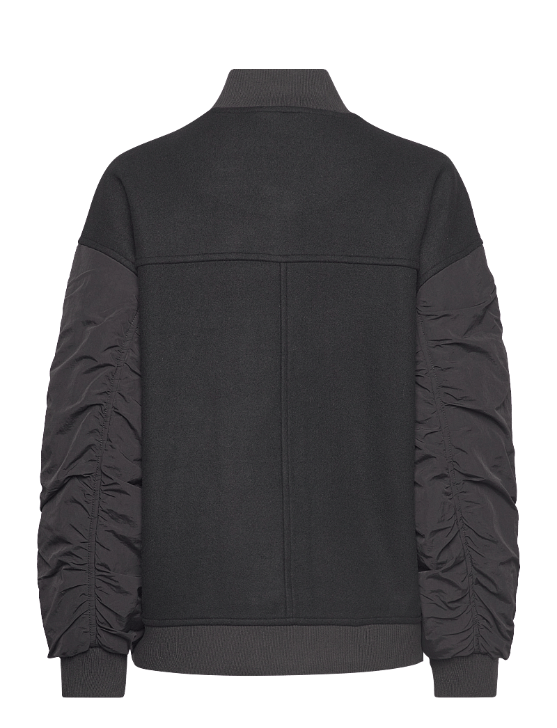 2NDDAY - 2ND Edition Cruz - Wool Felt - bomber jakid - meteorite (black) - 1