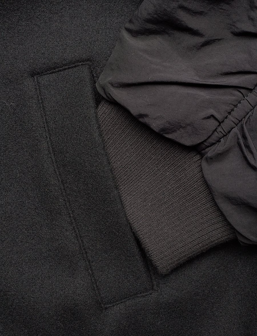 2NDDAY - 2ND Edition Cruz - Wool Felt - vestes de printemps - meteorite (black) - 3