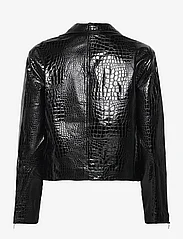 2NDDAY - 2ND Gregor - Croco lacquer - spring jackets - meteorite (black) - 1