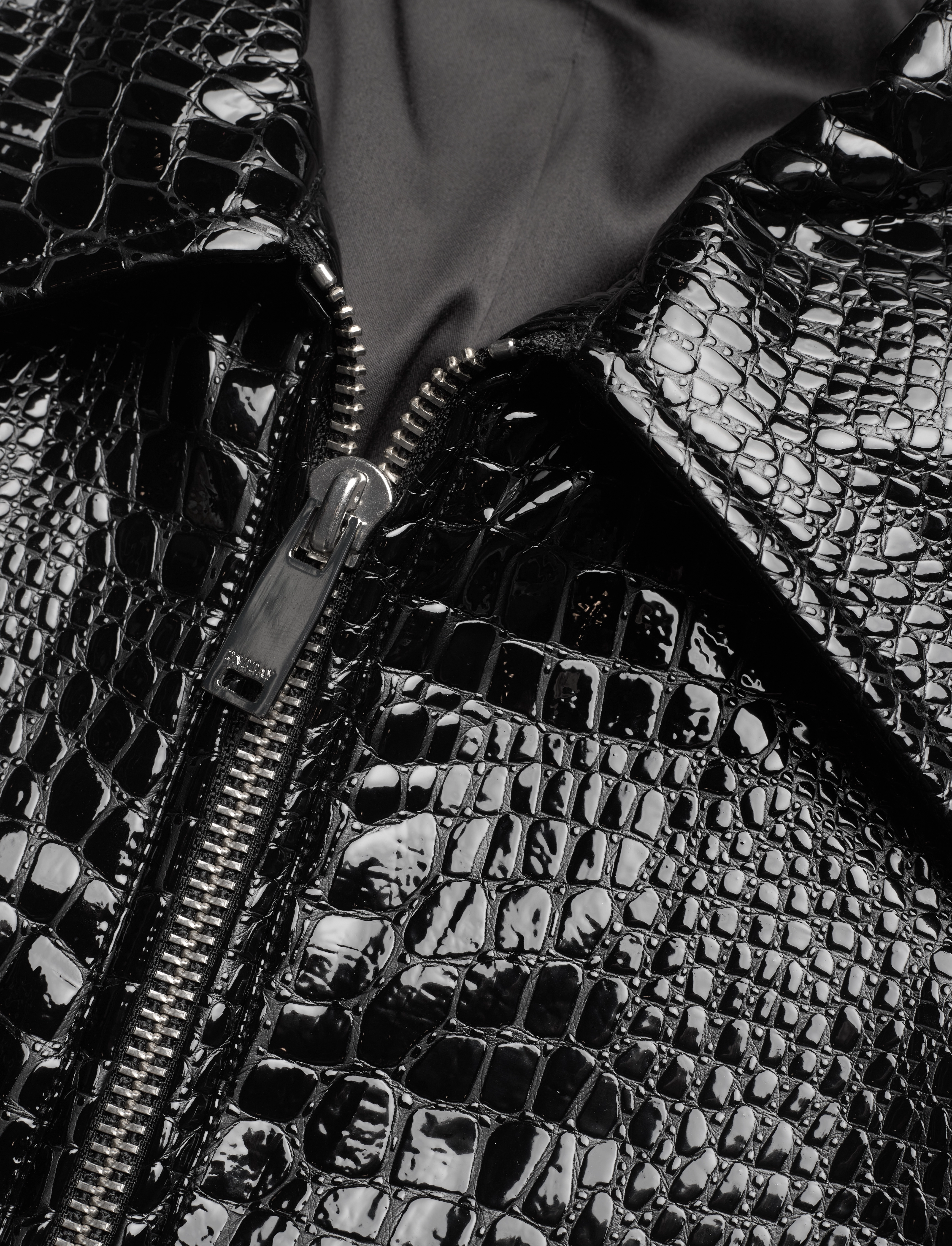 2NDDAY - 2ND Gregor - Croco lacquer - meteorite (black) - 2