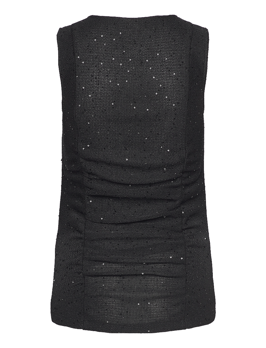 2NDDAY - 2ND Zainero - Night Time Shimmer - Ærmeløse bluser - meteorite (black) - 1