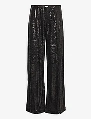 2NDDAY - 2ND Edition Soma - Animal Glam - wide leg trousers - meteorite (black) - 0