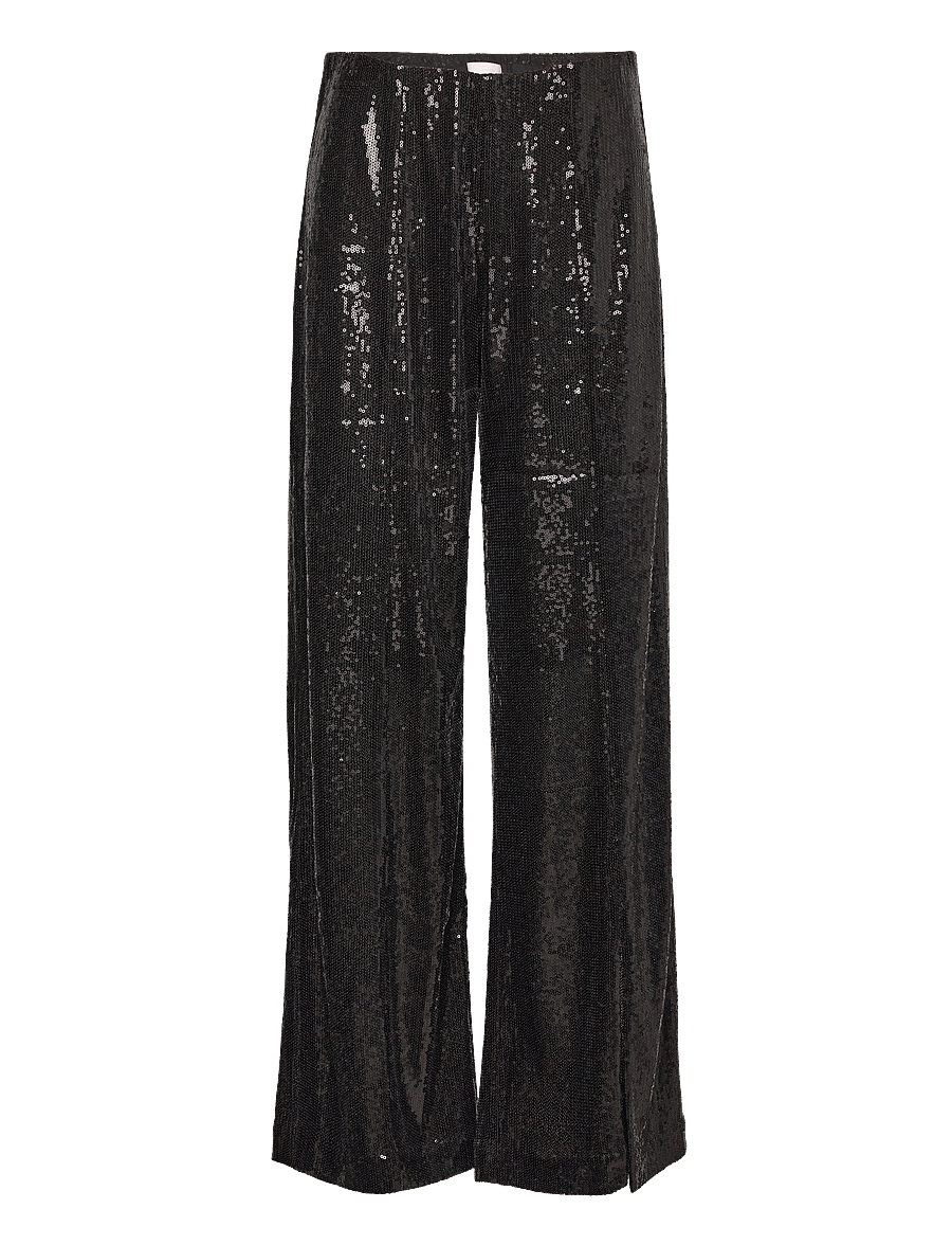 2NDDAY - 2ND Edition Soma - Animal Glam - hosen mit weitem bein - meteorite (black) - 0