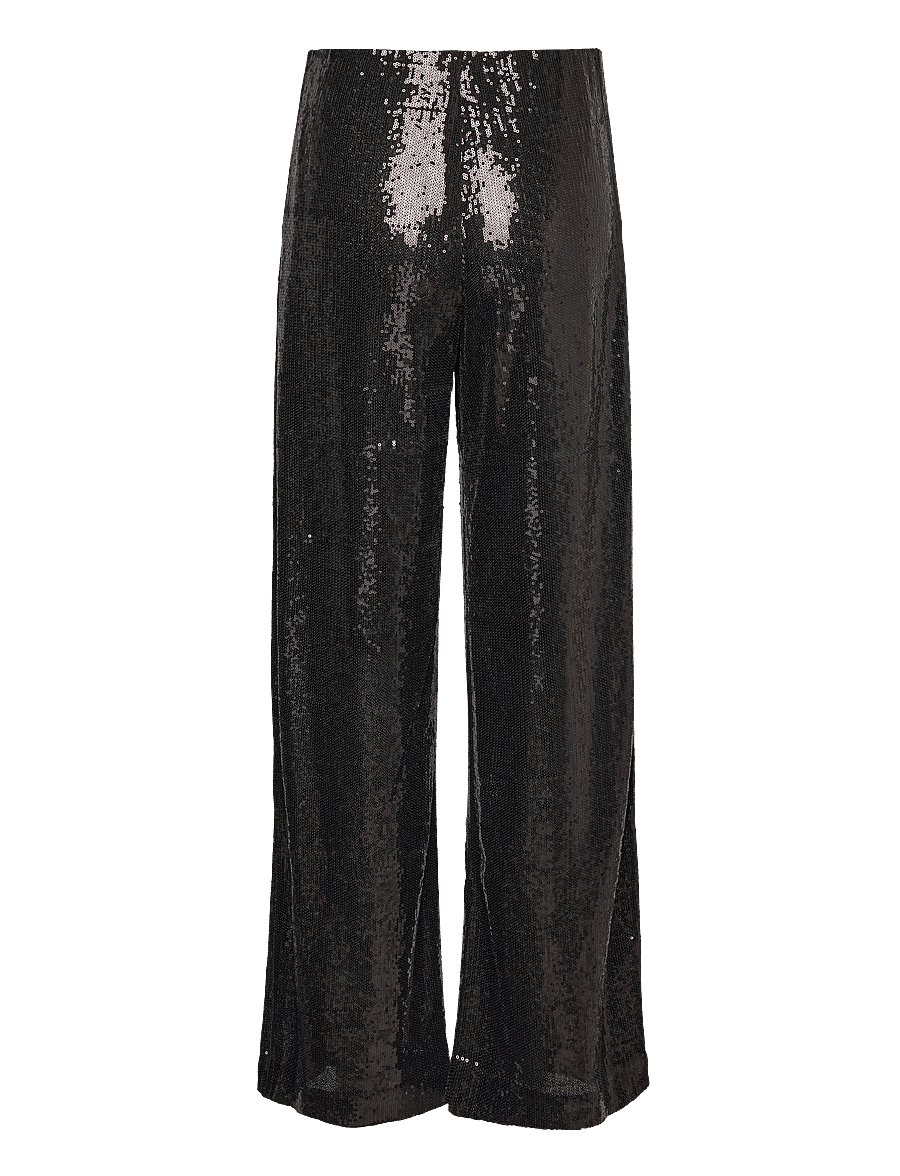 2NDDAY - 2ND Edition Soma - Animal Glam - hosen mit weitem bein - meteorite (black) - 1