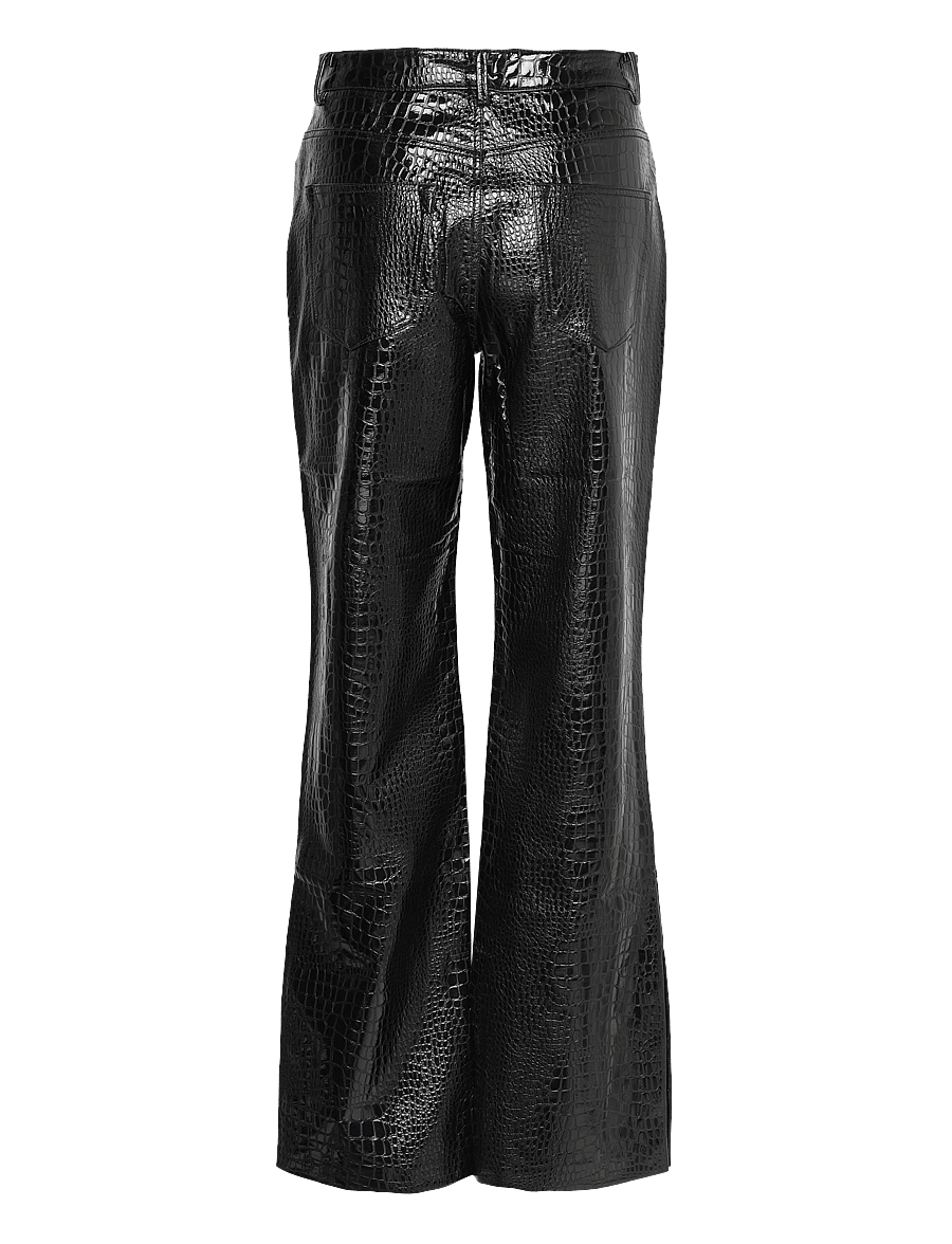 2NDDAY - 2ND Raphael - Croco Lacquer - lederhosen - meteorite (black) - 1