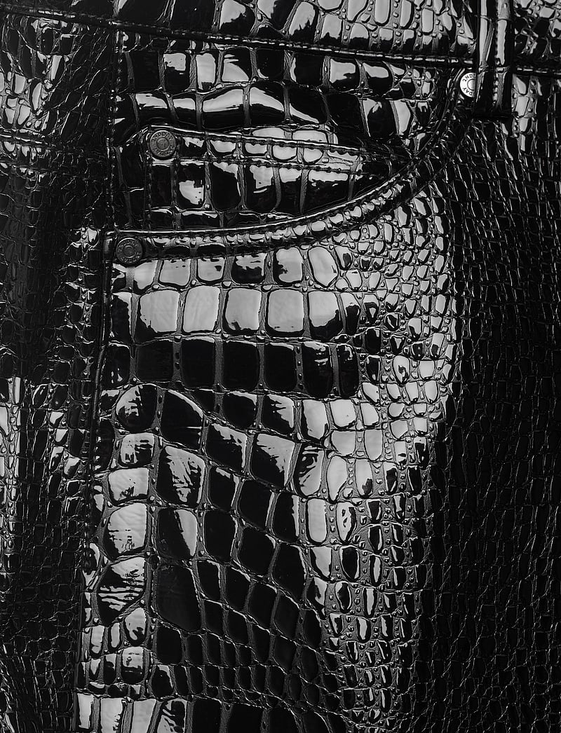 2NDDAY - 2ND Raphael - Croco Lacquer - lederhosen - meteorite (black) - 2